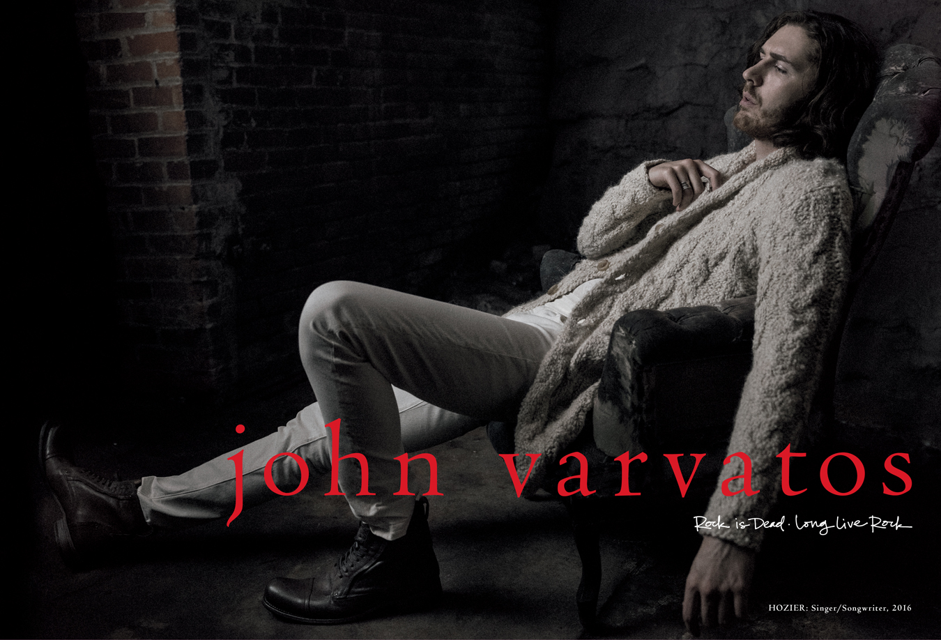 JV FW16 Hozier Spread White Sweater - All Tagging
