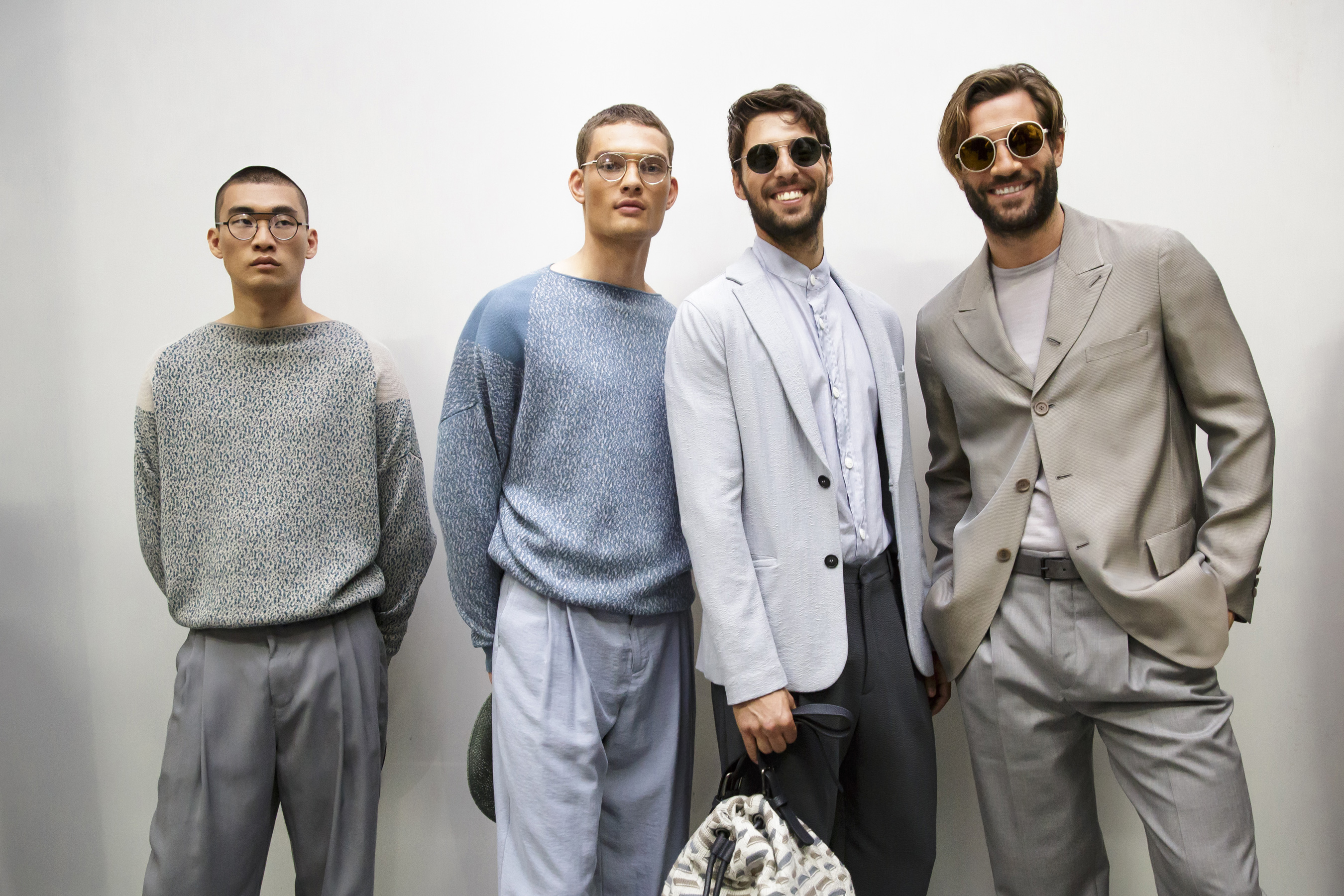 Giorgio Armani Spring 2018 Men's Fashion Show Backstage