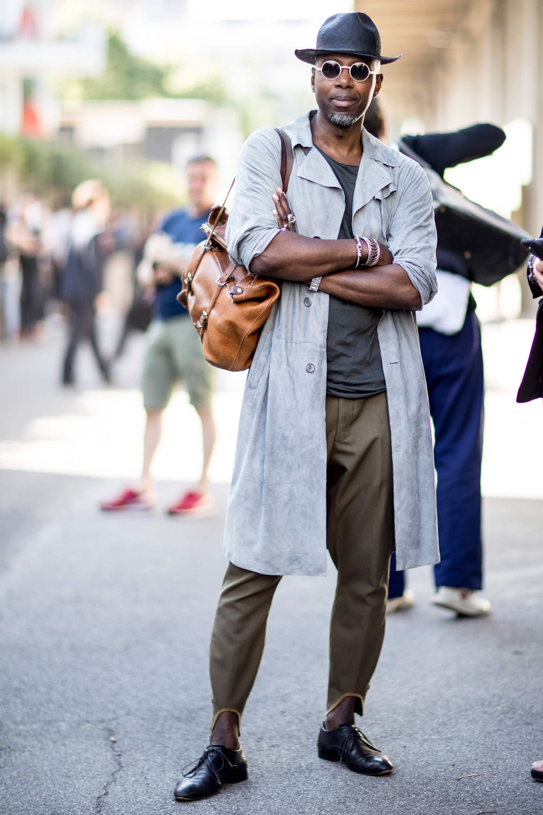 Milan Fashion Week Men's Street Style Spring 2018 Day 1