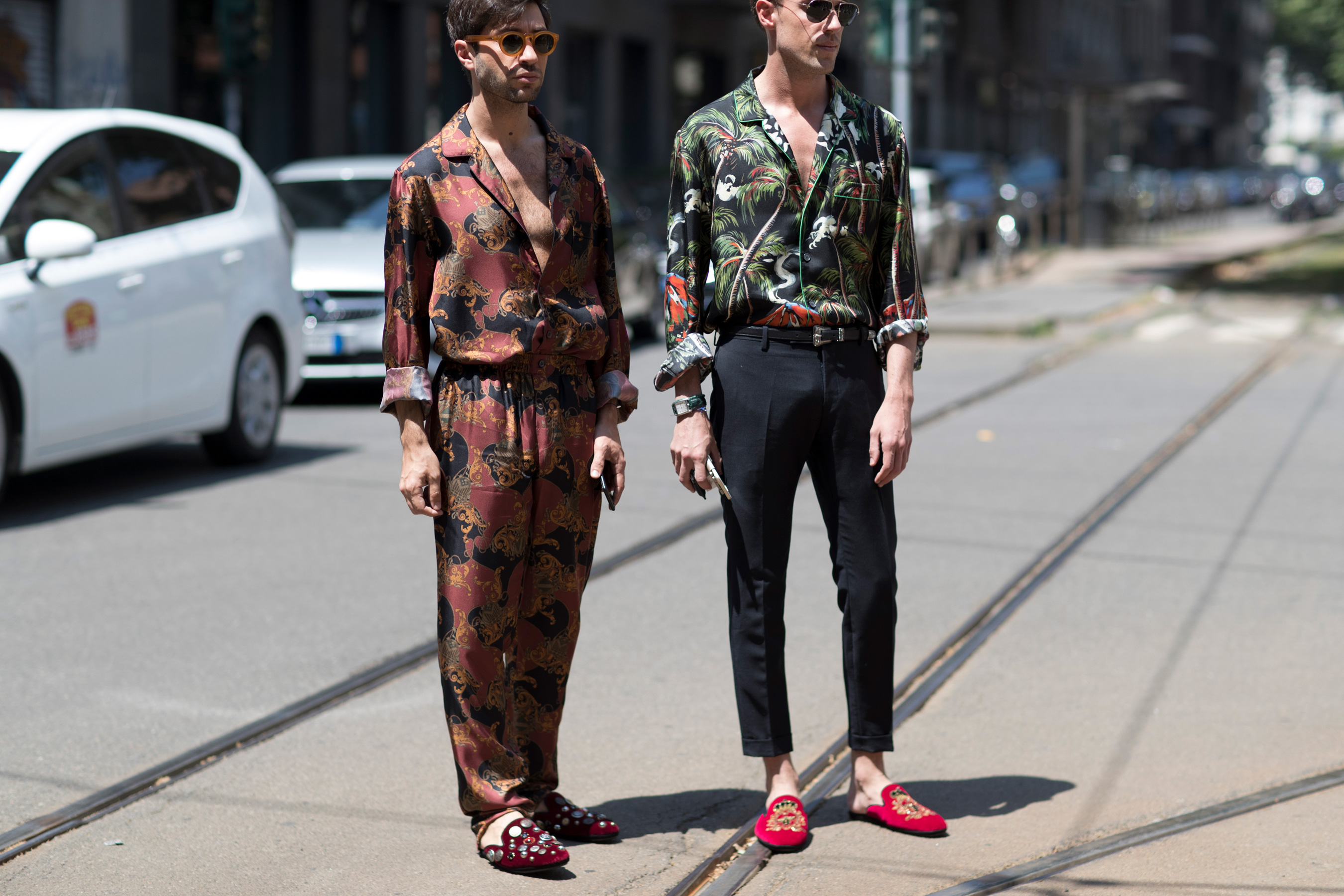 Milan Fashion Week Men's Street Style Spring 2018 Day 1