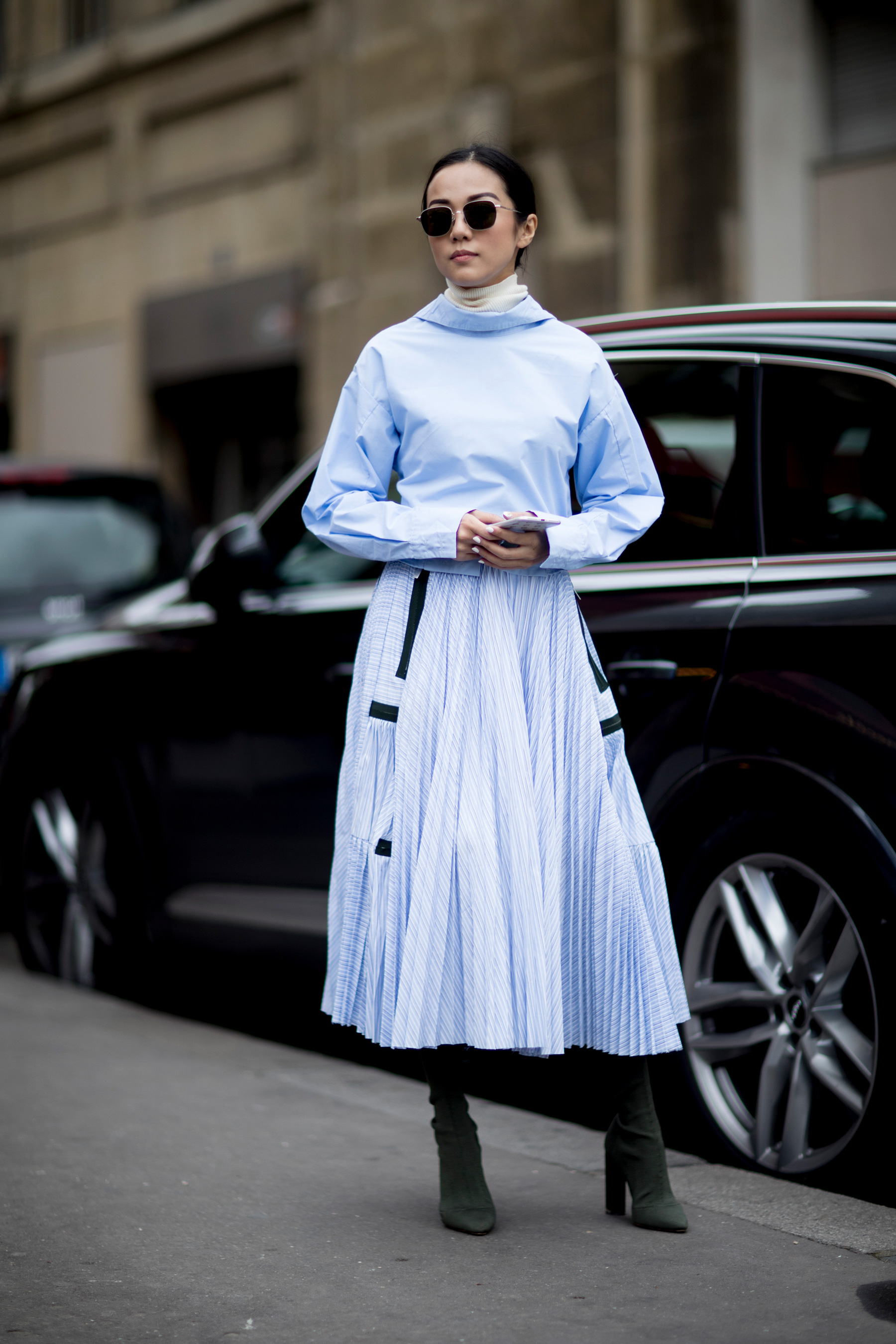 Paris Fashion Week Street Style Spring 2018 Day 7