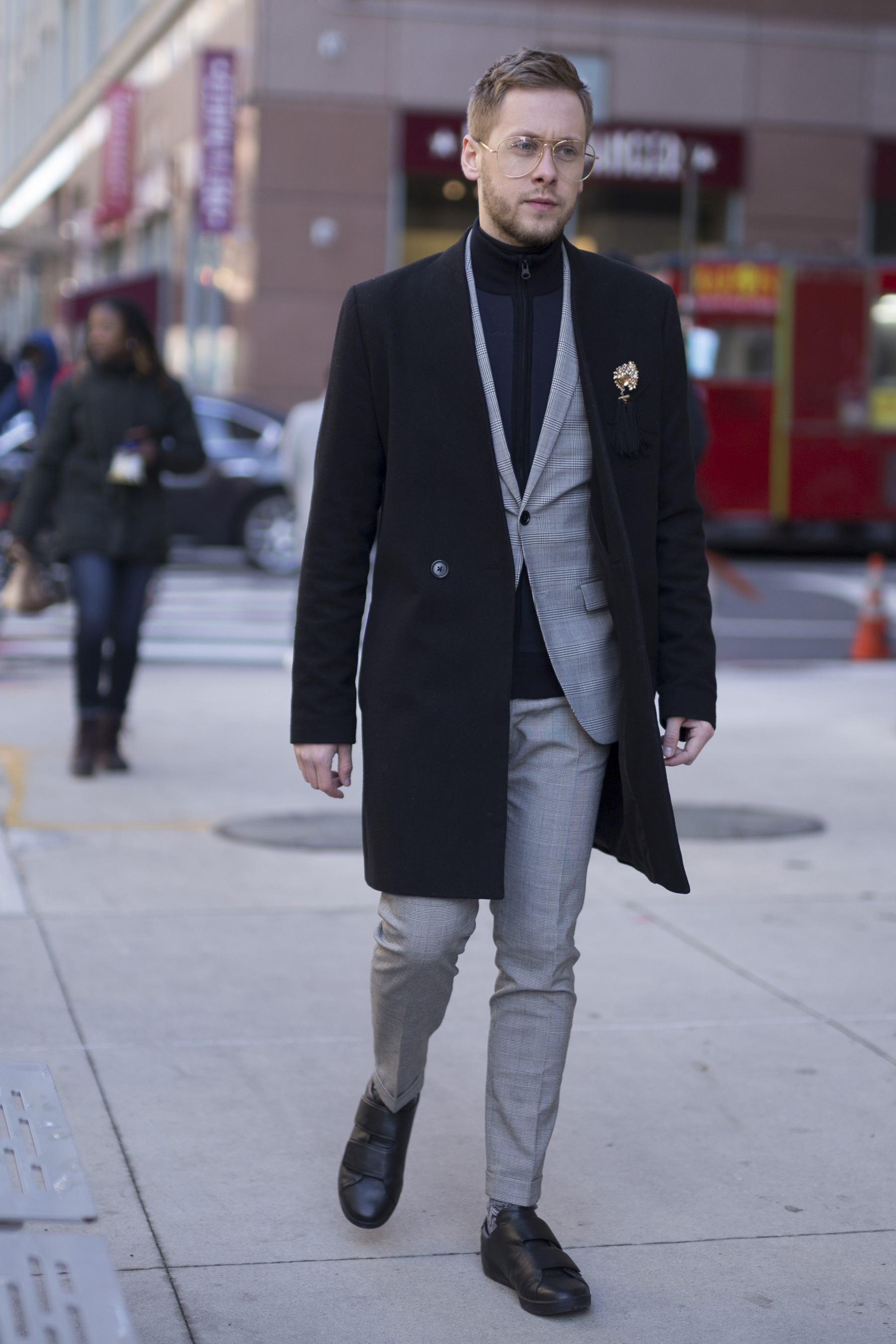 New York Fashion Week Men's Street Style Fall 2018 Day 1