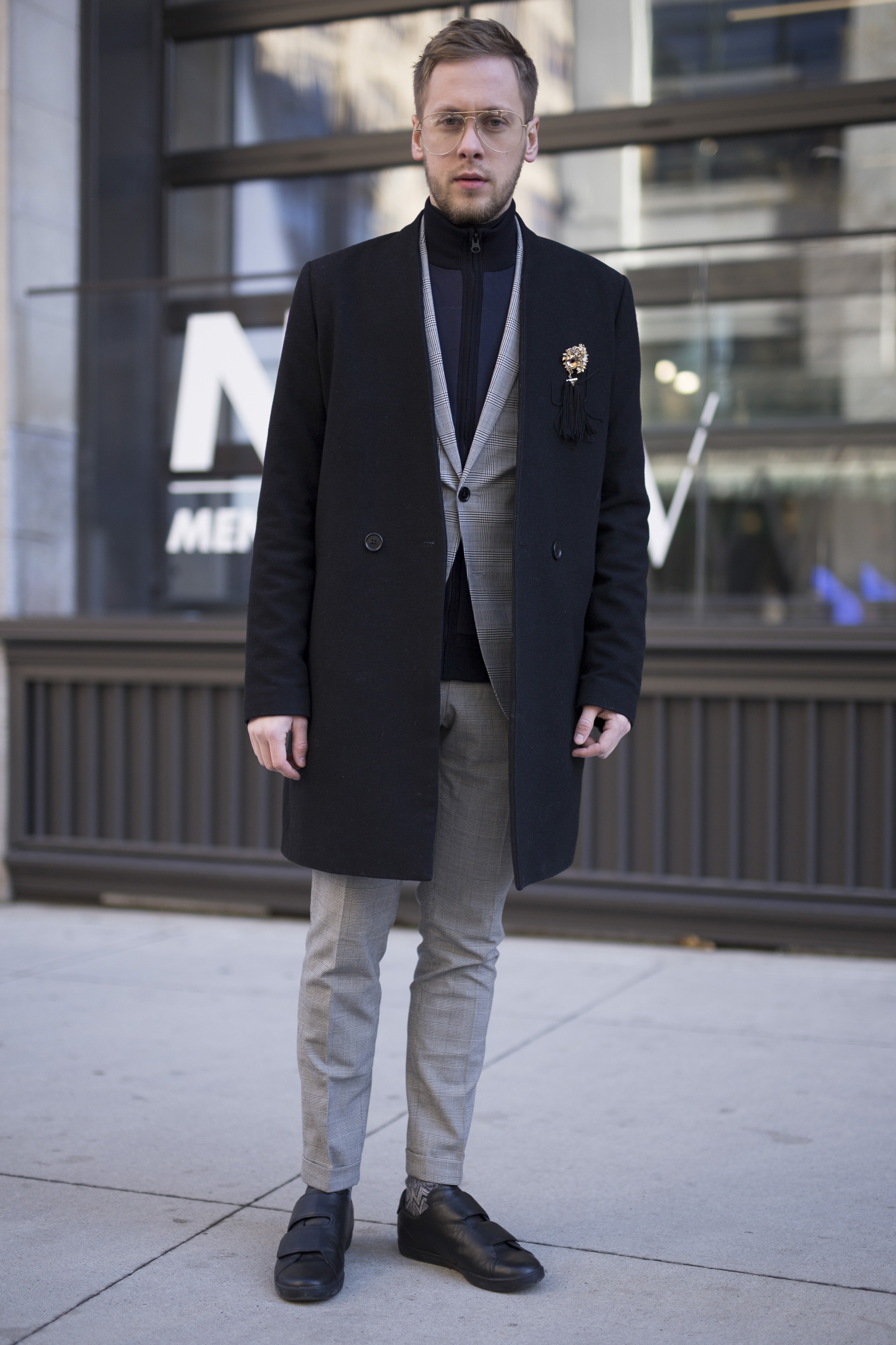 New York Fashion Week Men's Street Style Fall 2018 Day 1