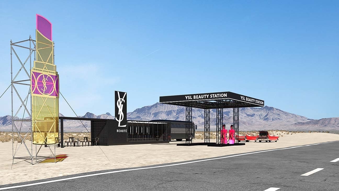 Yves Saint Laurent Beauté Opens Coachella Music Gas Station Pop-Up Shop