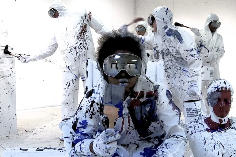 Helmut Lang 'Paint Splatter' Resort 2019 Ad Campaign
