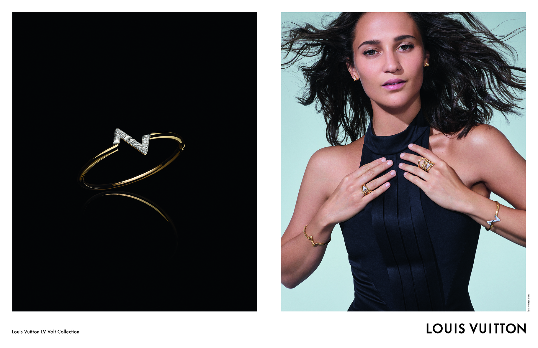 Alicia Vikander Louis Vuitton LV Volt Jewelry Campaign