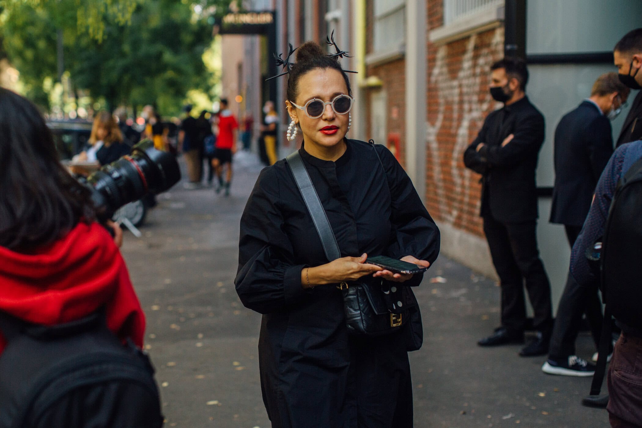 Milan Street Style Spring 2021 Day 1 