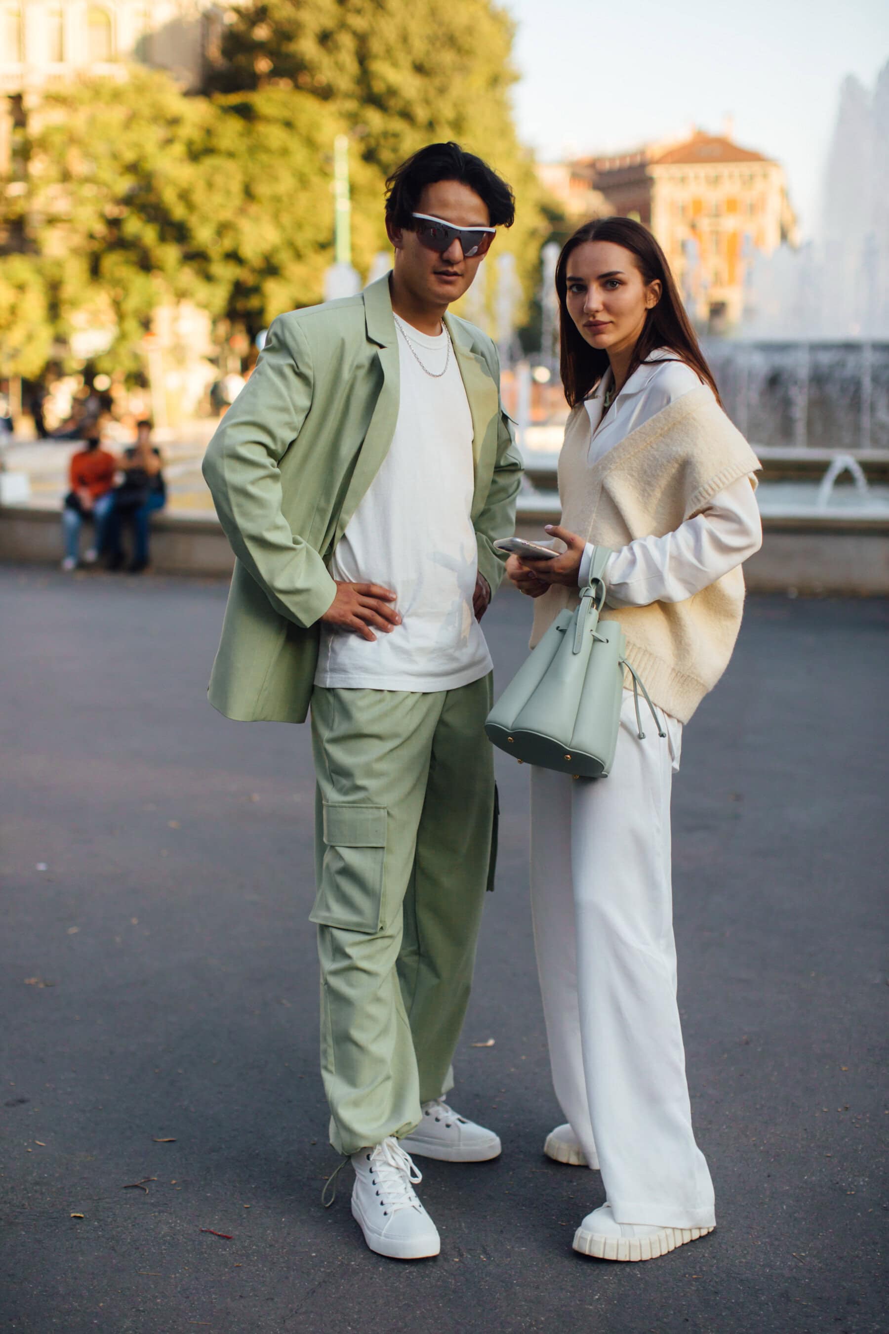 Milan Street Style Spring 2021 Day 1 