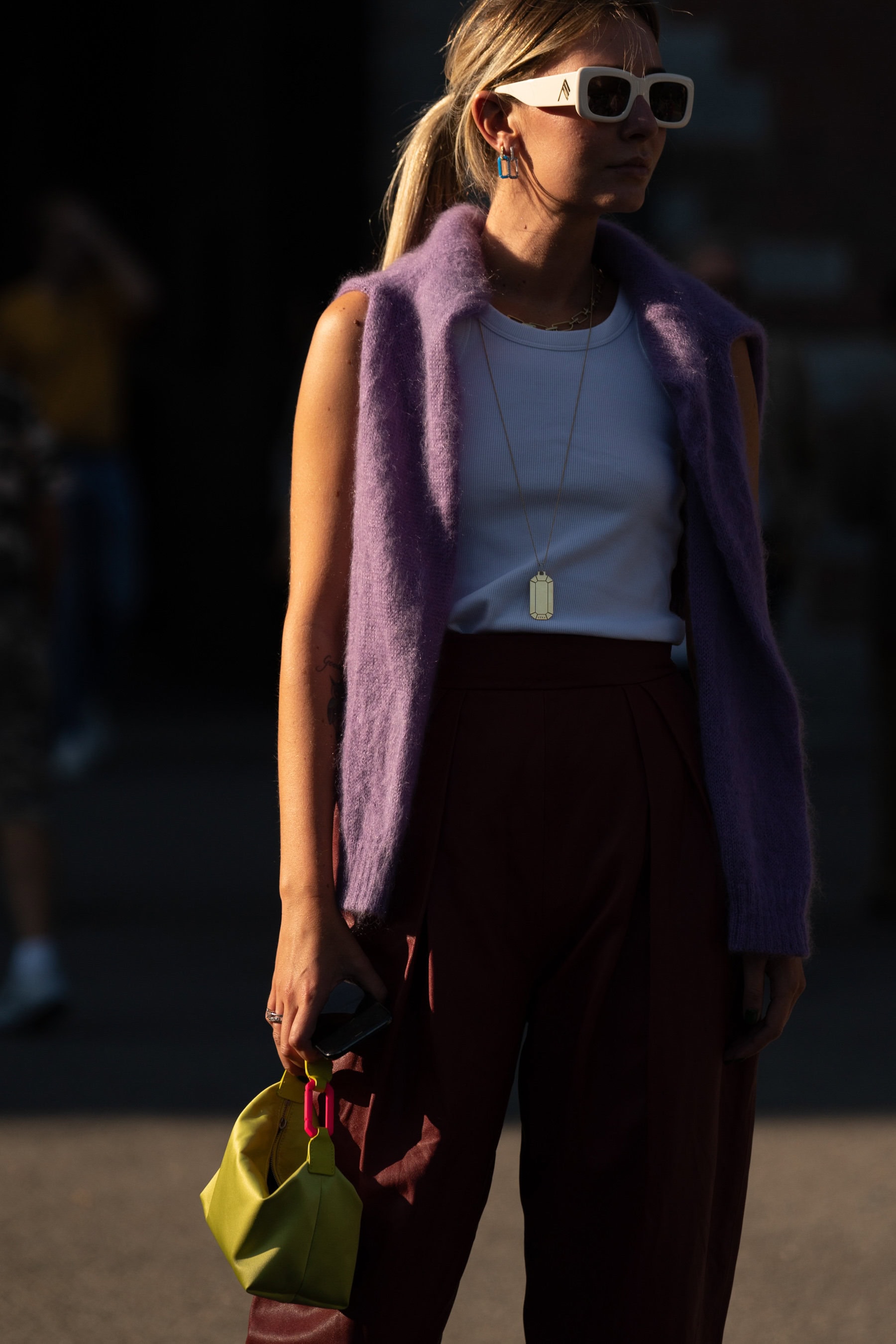 Milan Street Style Spring 2021 Day 1 