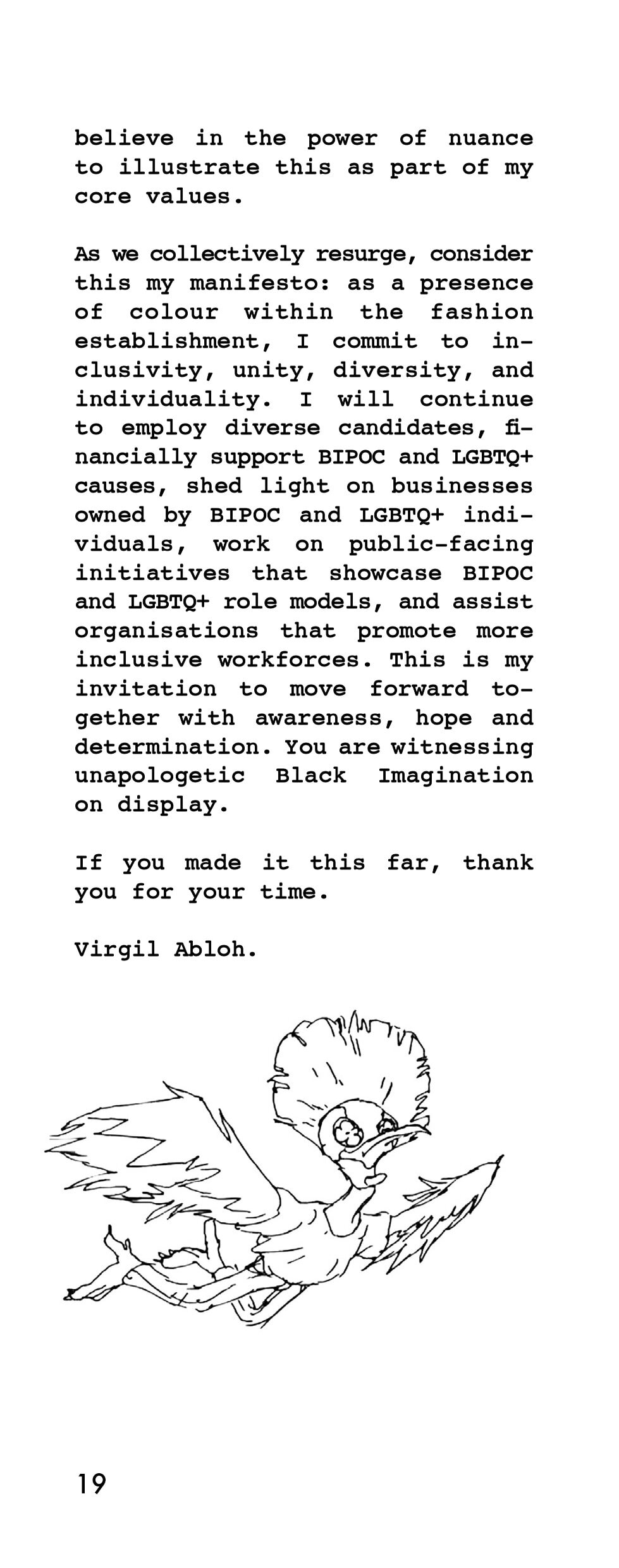 Virgil Abloh's Louis Vuitton Men's Show Notes Are Manifesto