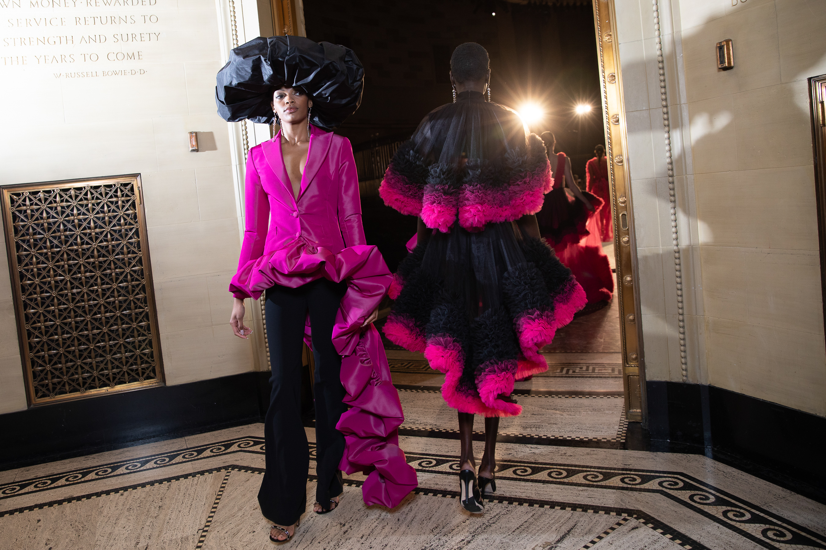 Christian Siriano Fall 2021 Atmosphere