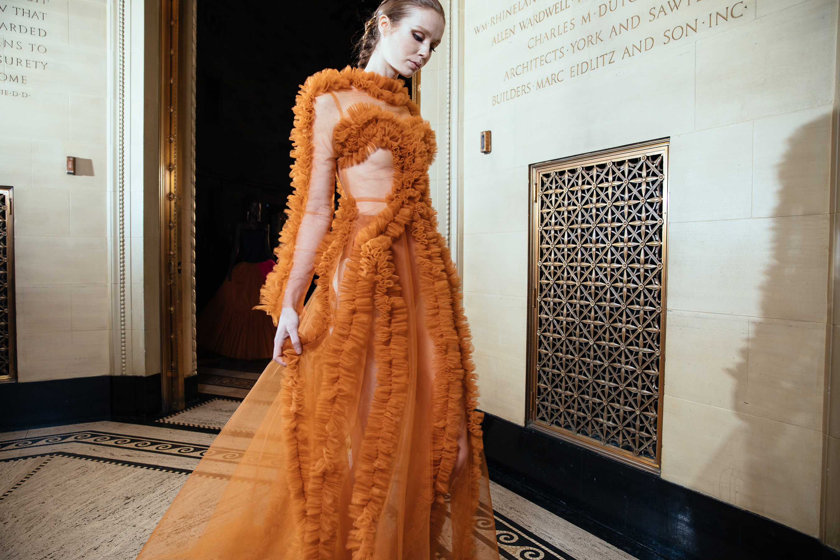 Christian Siriano Fall 2021 Atmosphere