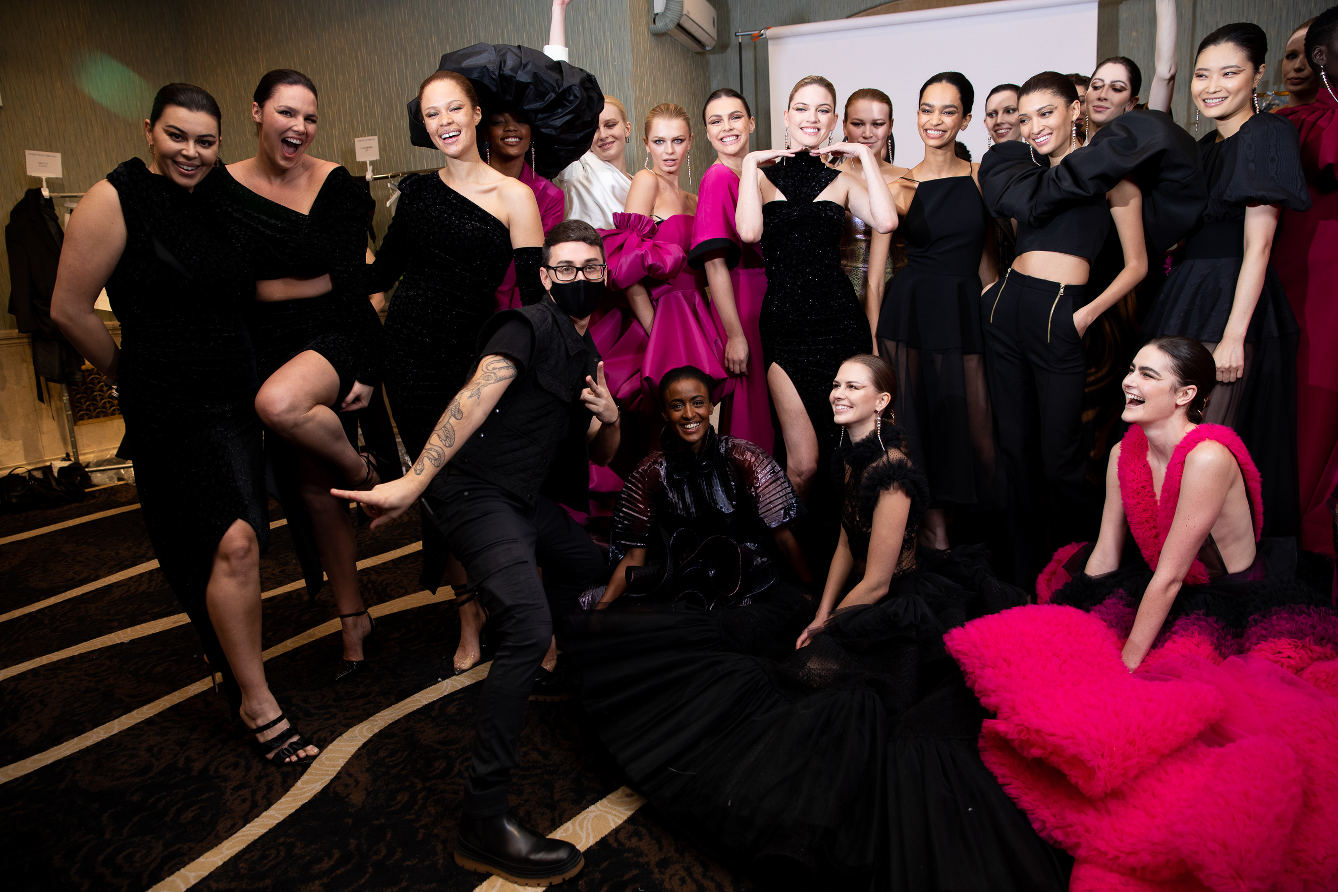 Christian Siriano Fall 2021 Atmosphere