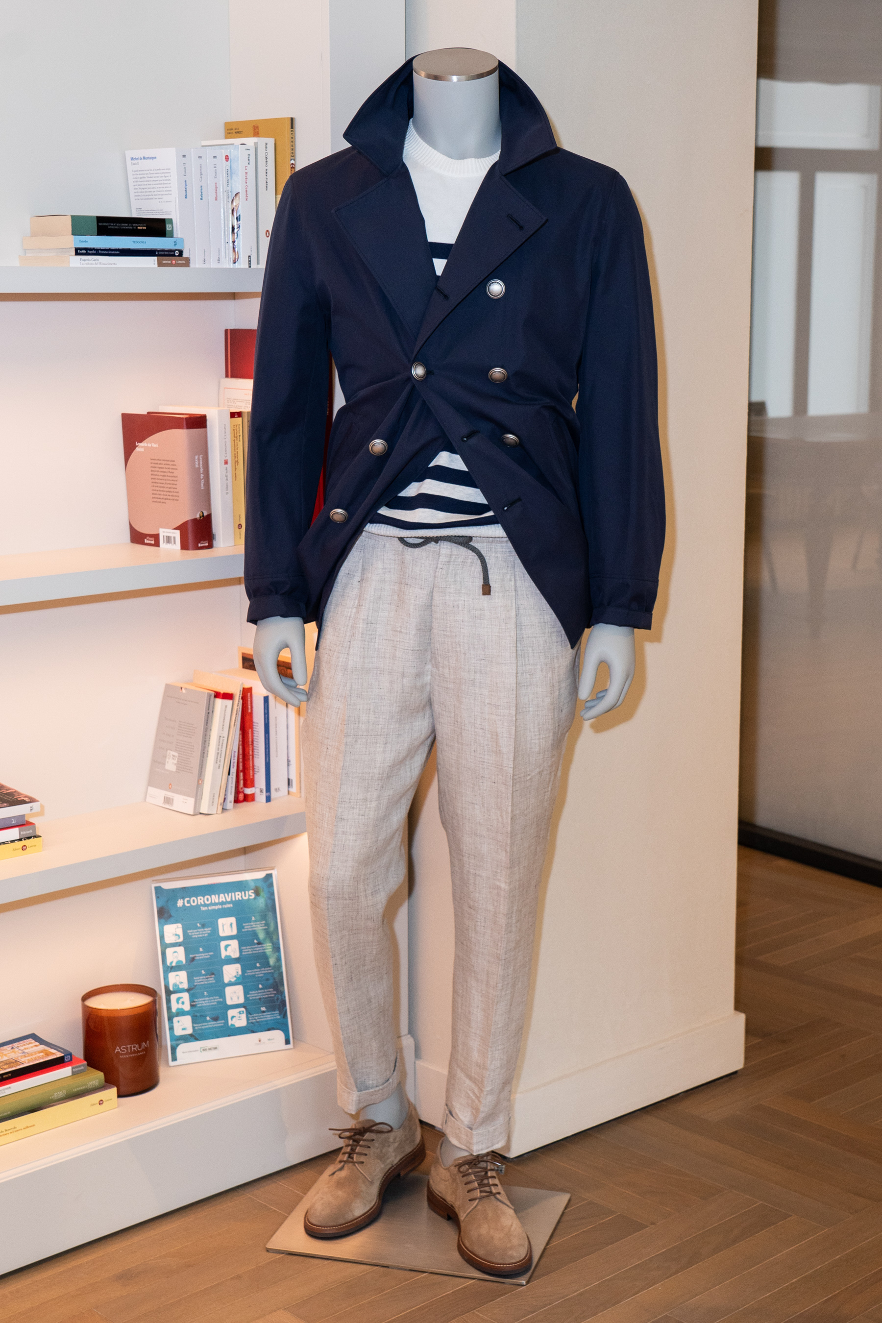 A look from Brunello Cucinelli's Spring 2022 collection. Photo