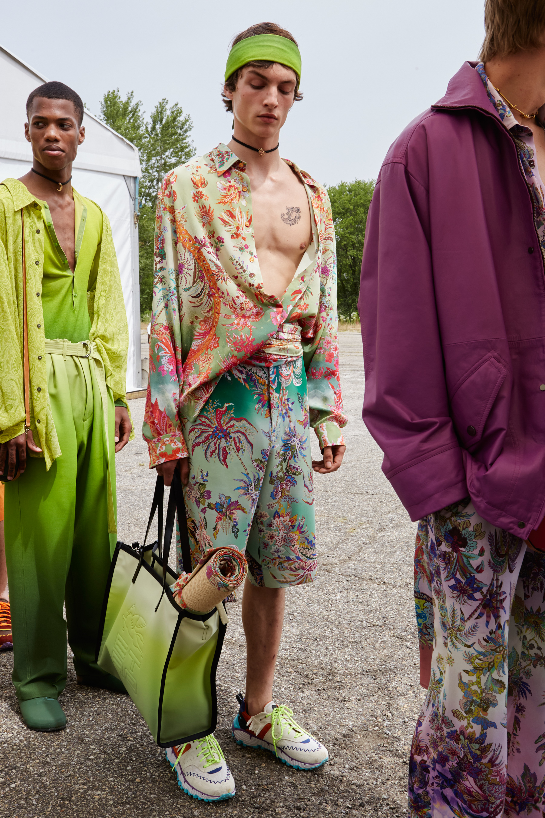 Etro Spring 2022 Men's Backstage