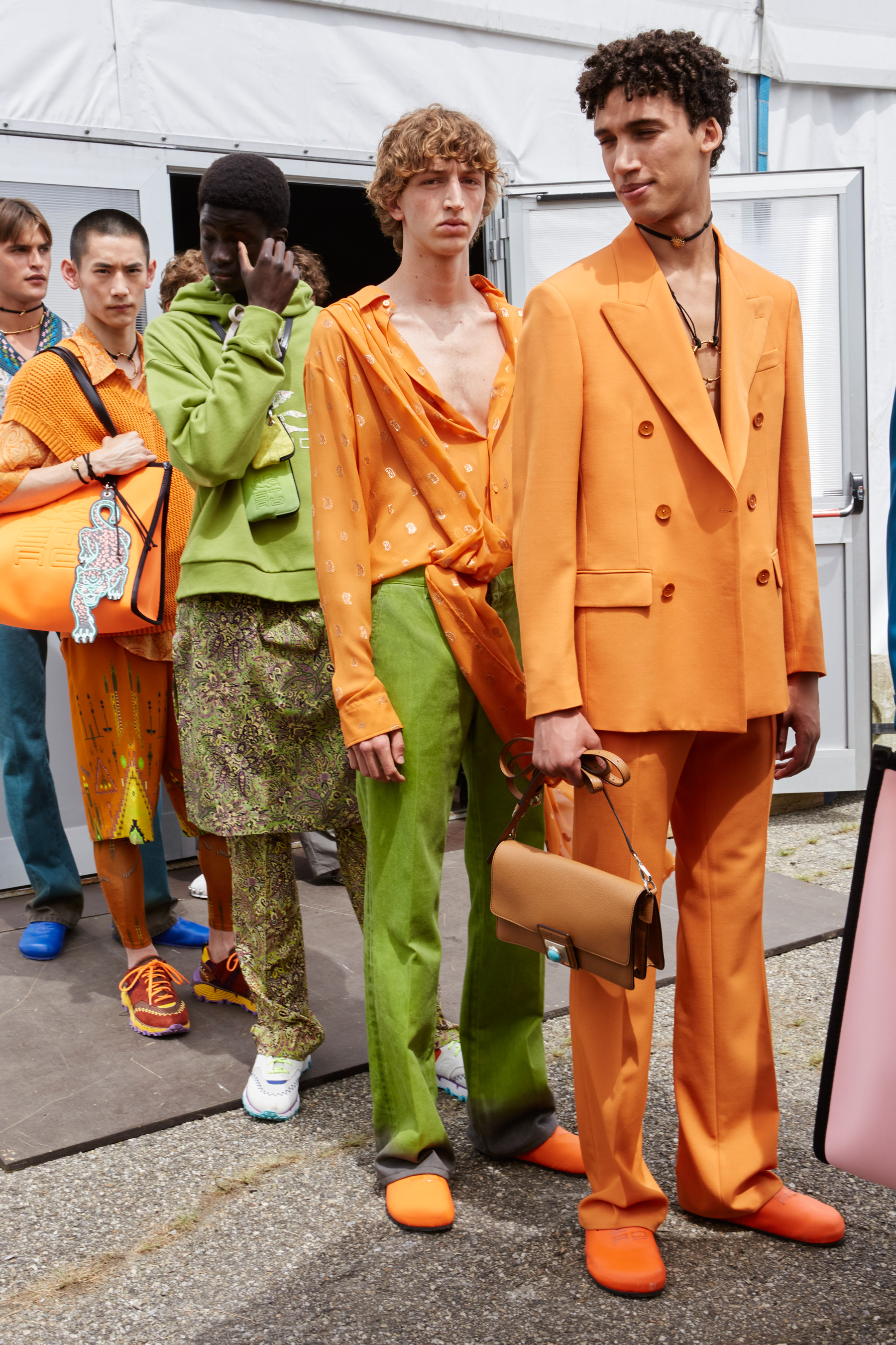 Etro Spring 2022 Men's Backstage