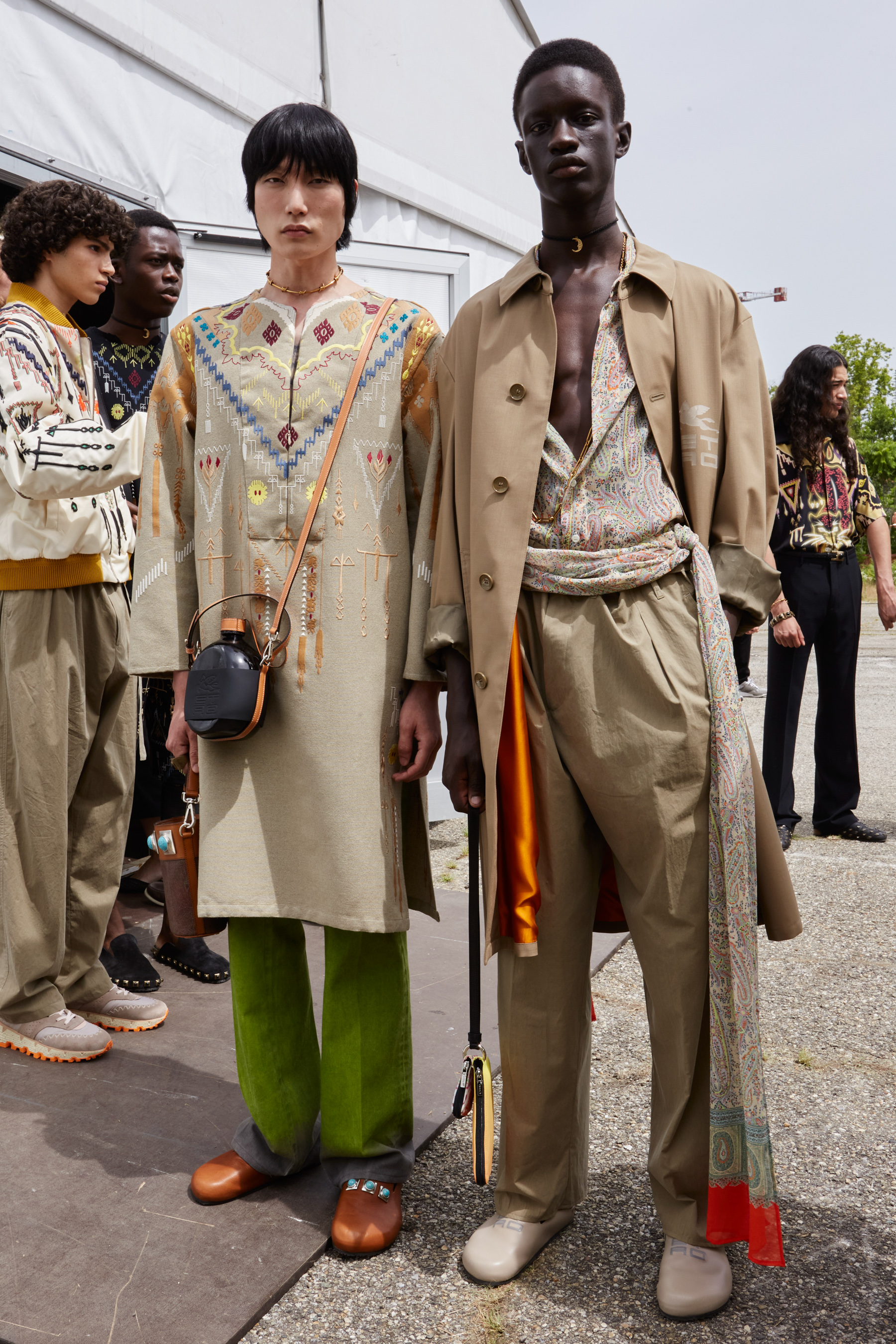 Etro Spring 2022 Men's Backstage