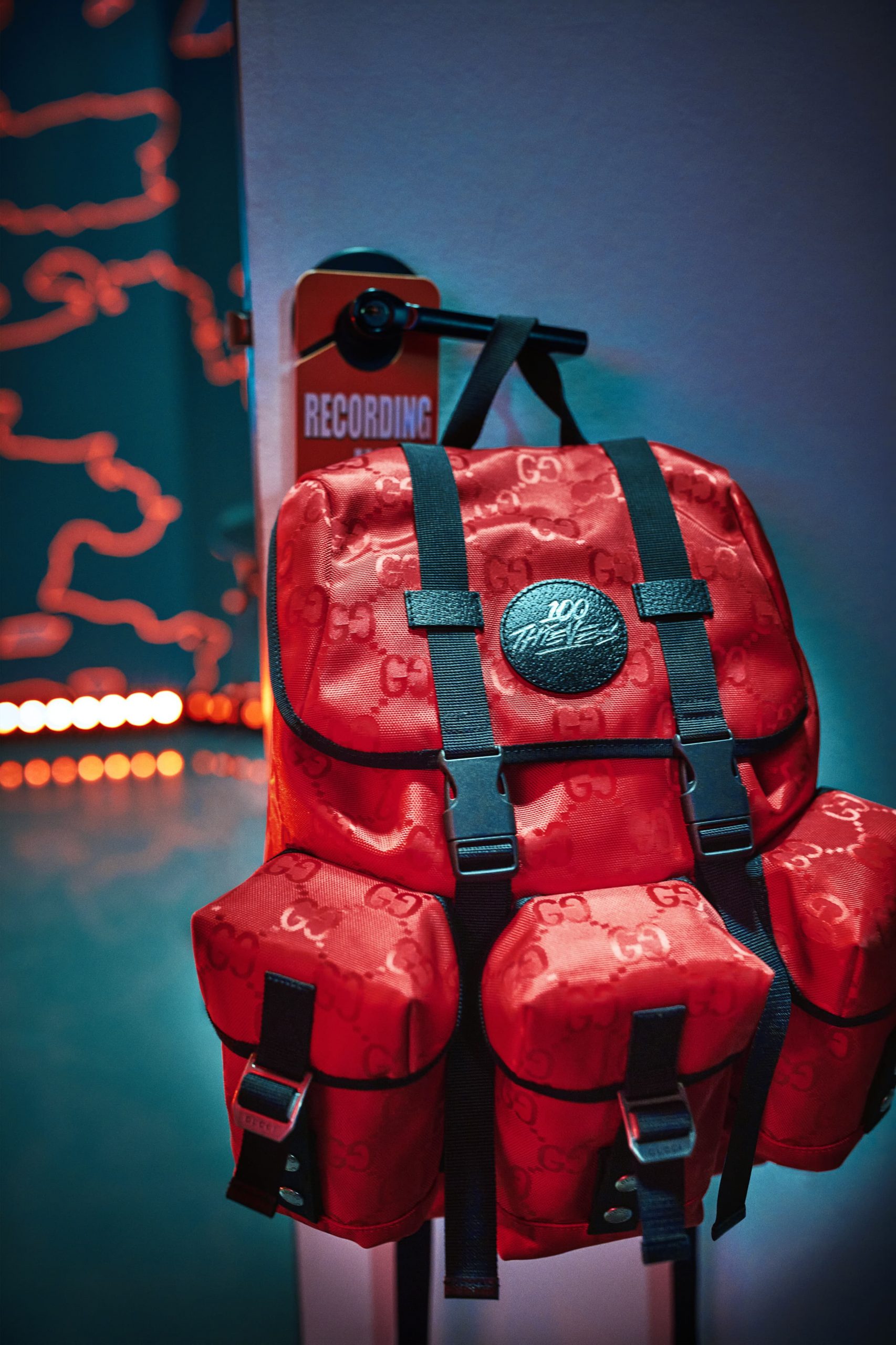 The Gucci X 100 Thieves backpack is an uber-cool, distinctive accessory to  sport