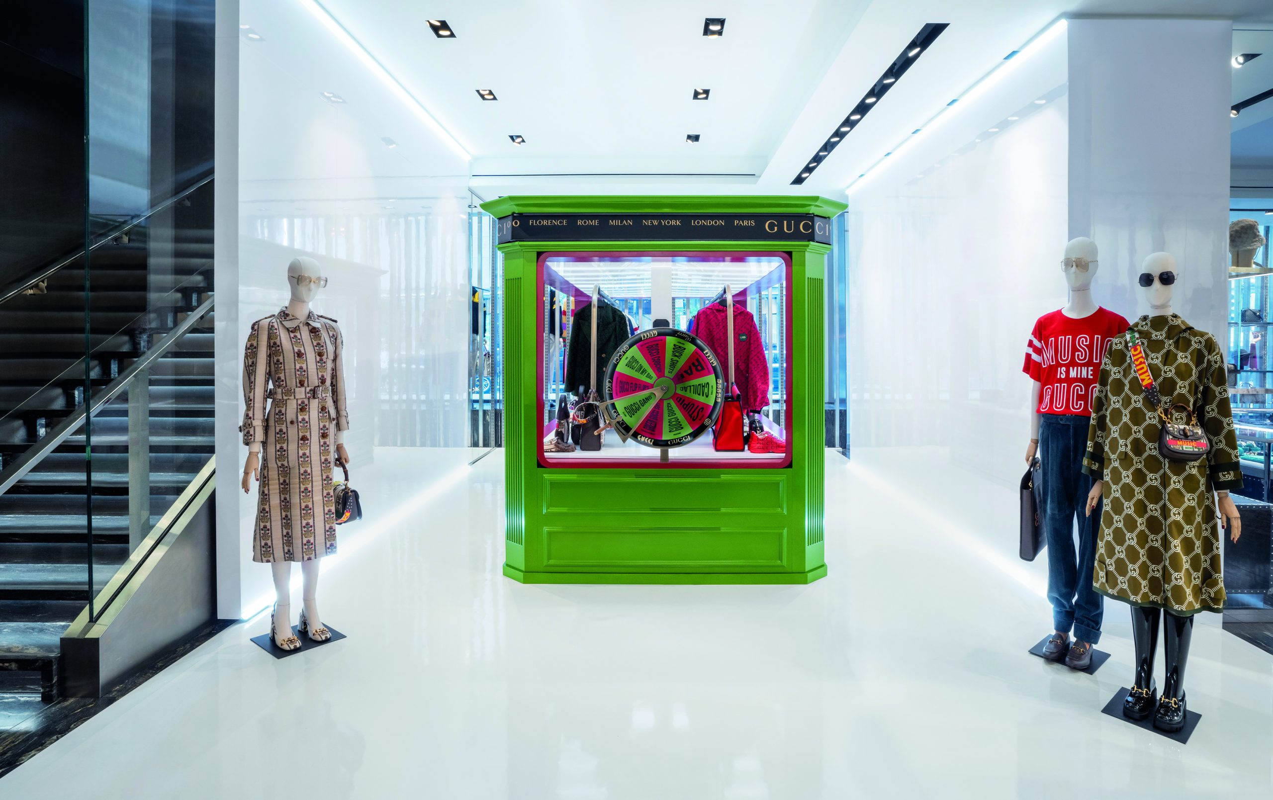 Gucci Exclusive Installations and Window Takeovers at Saks Fifth Avenue