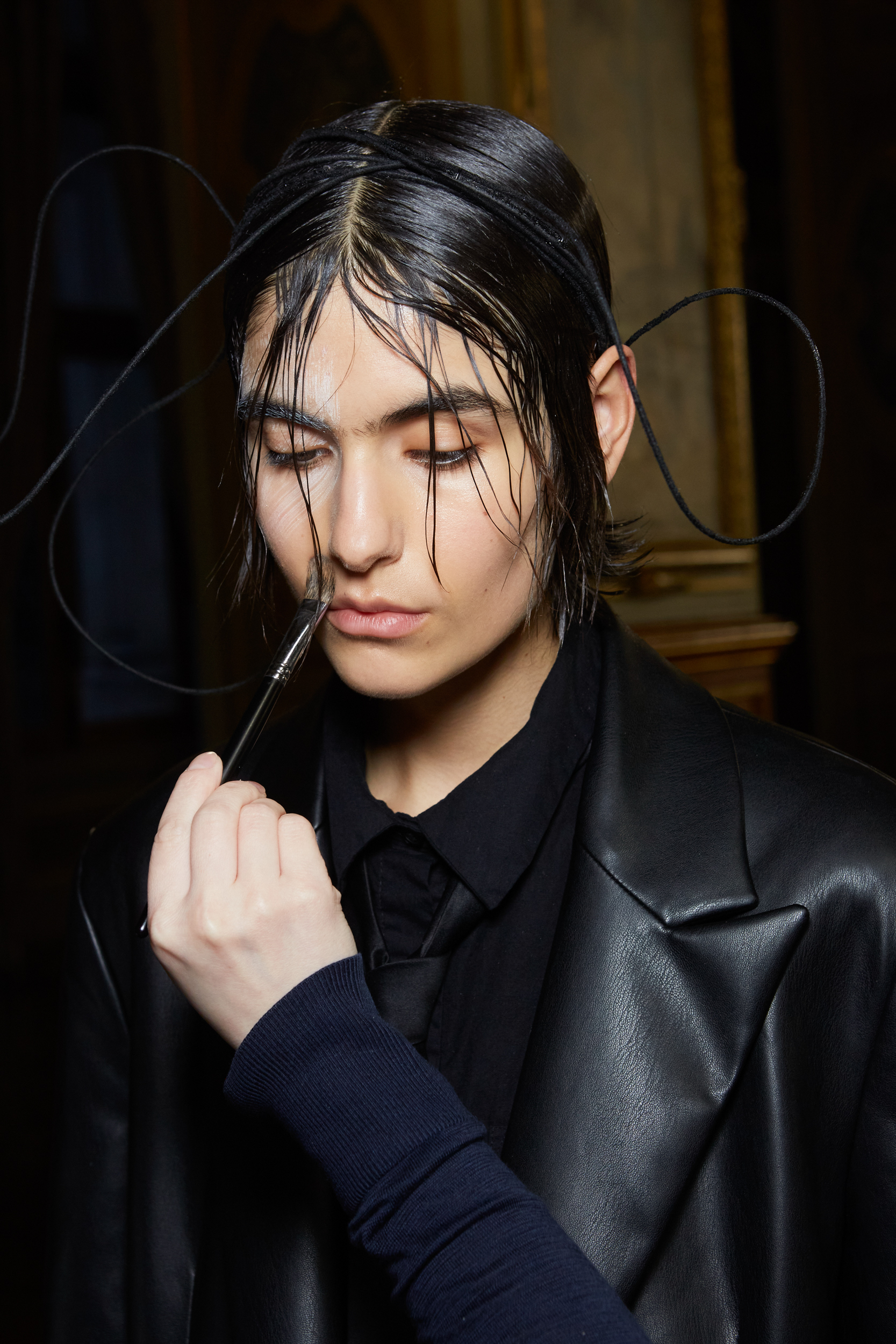 Yohji Yamamoto Fall 2022 Fashion Show Backstage Fashion Show