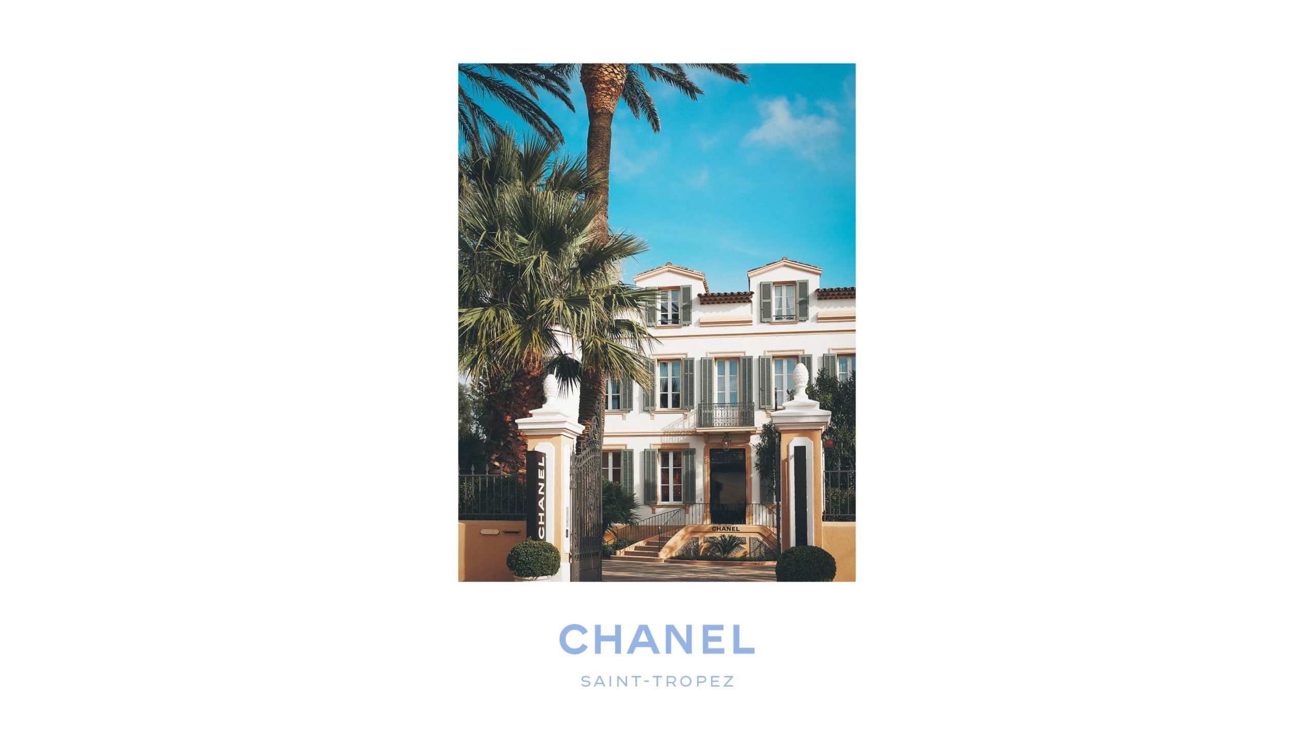 The Chanel pop-up shop in St Tropez