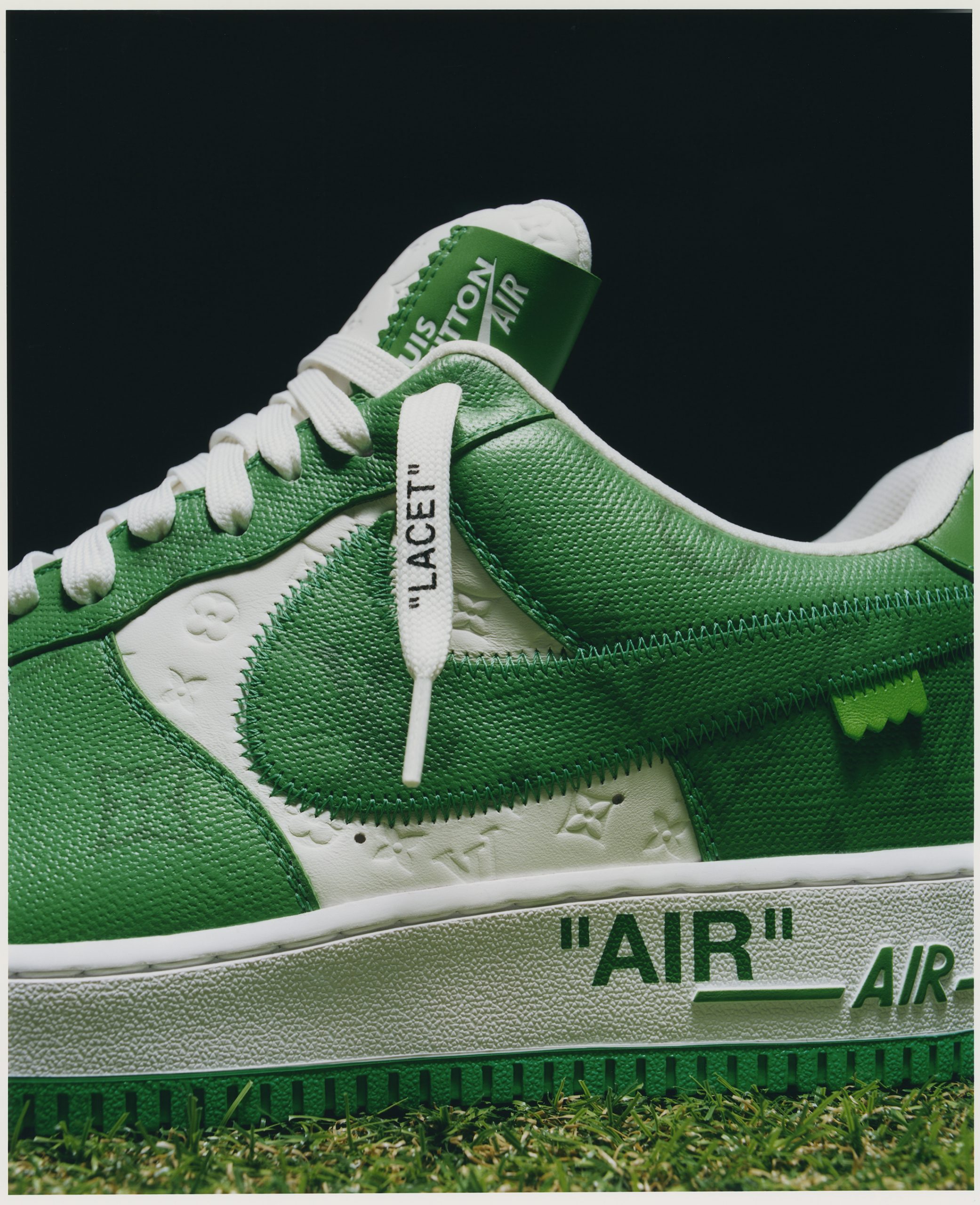 Sold at Auction: Off-White x Nike Af1 Mid Pine Green Sneakers