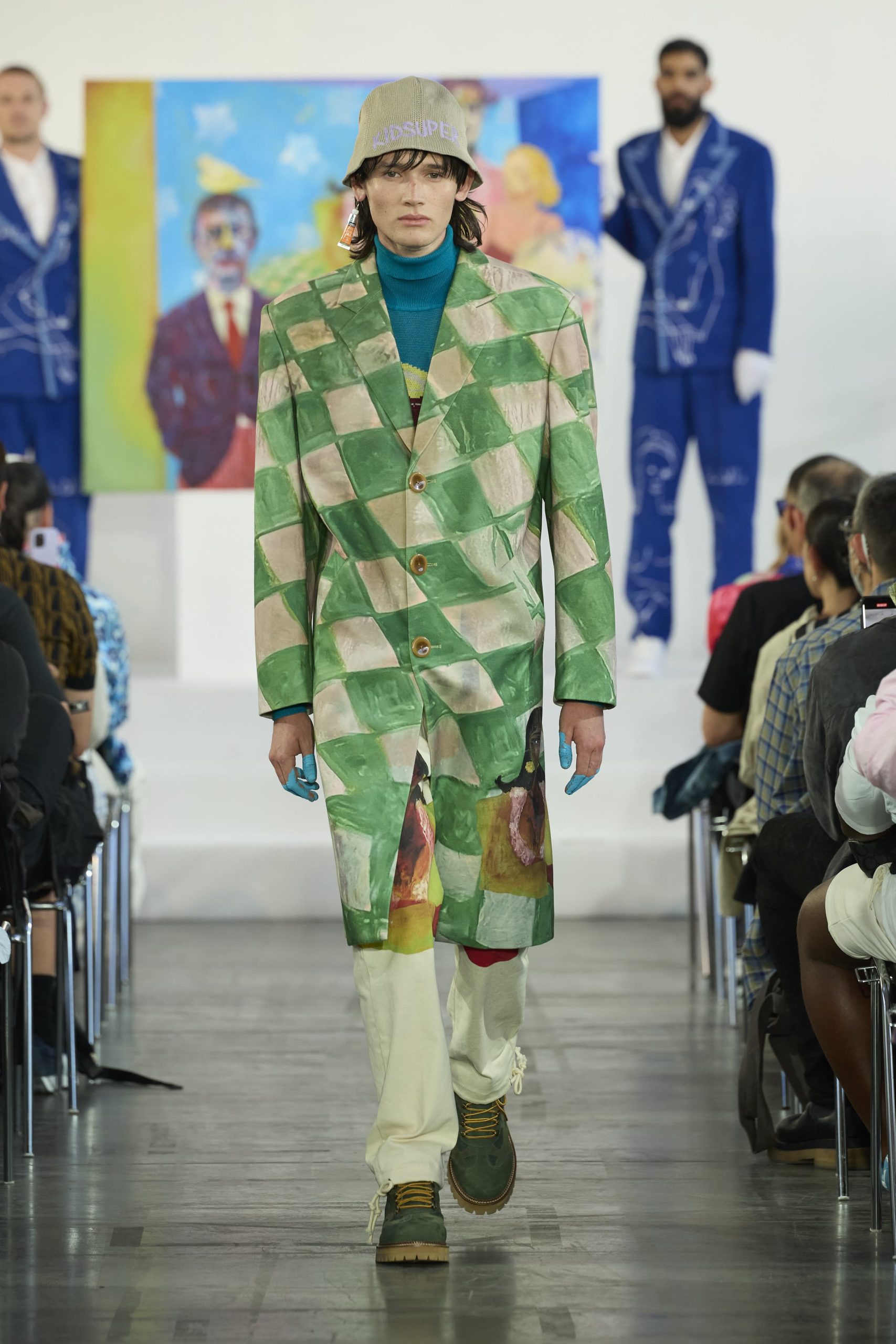 Kidsuper Creative Director Colm Dillane staged collection with a