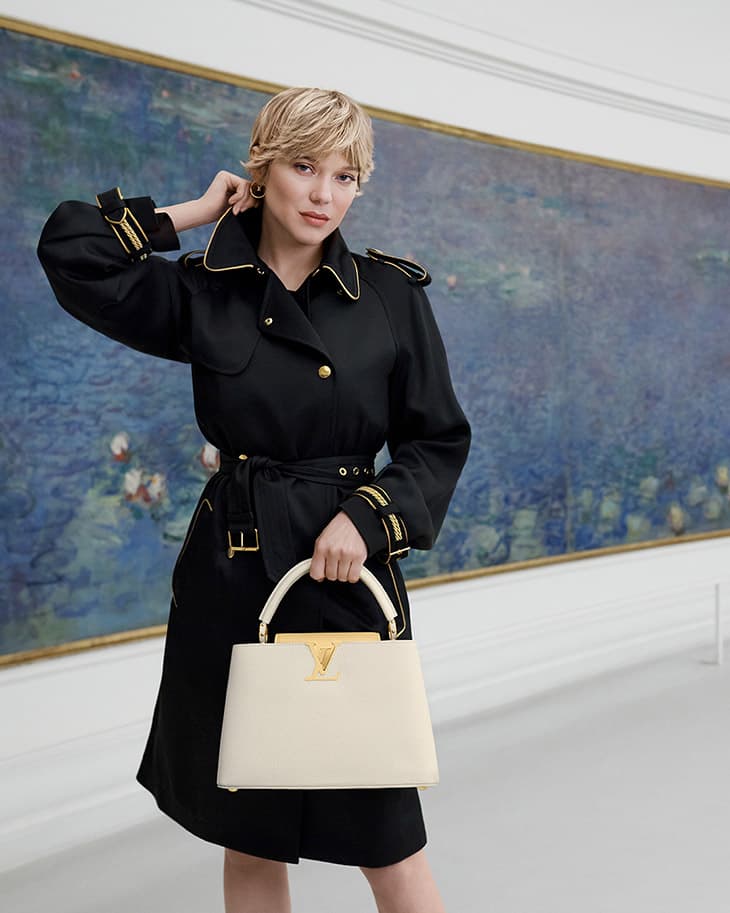 Louis Vuitton - Lady of the Lake: Léa Seydoux with a Monet bag