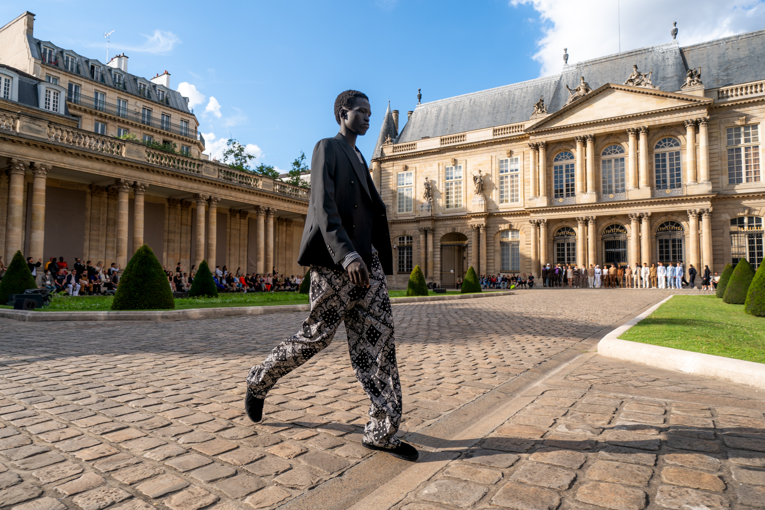 Officine Generale Spring 2023 Men's Fashion Show Atmosphere Fashion Show