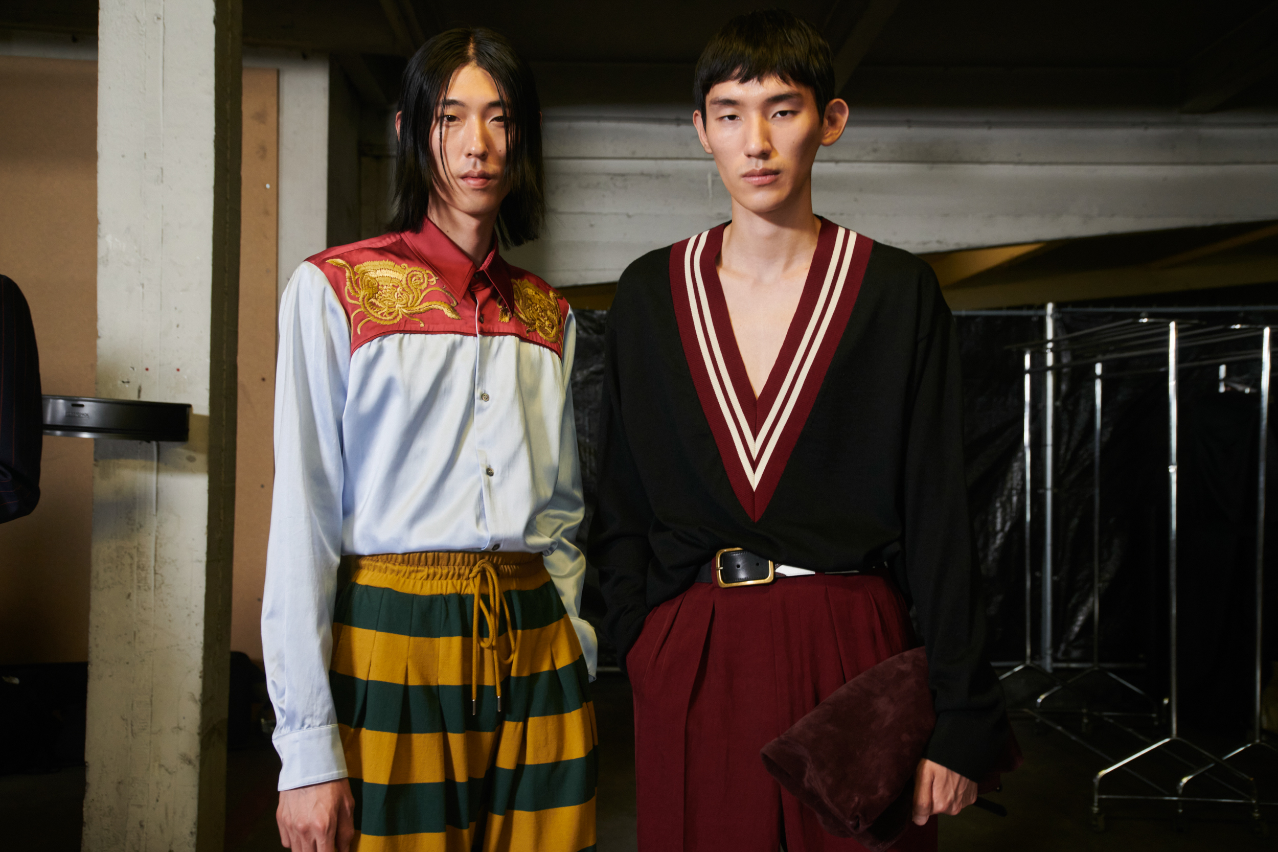 Dries Van Noten Spring 2023 Men's Fashion Show Backstage Fashion Show