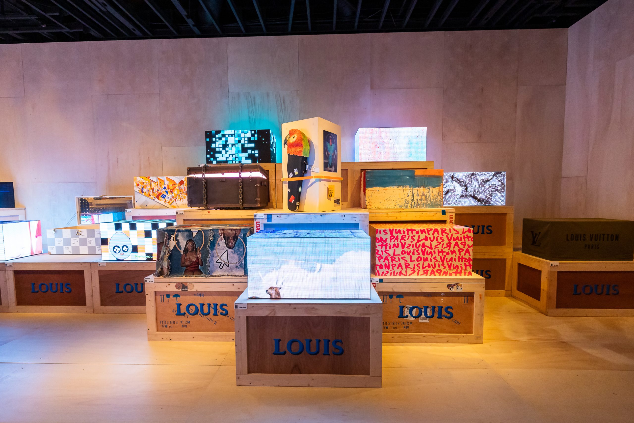Louis Vuitton takeover at Harrods 2023, inspired by the LV and