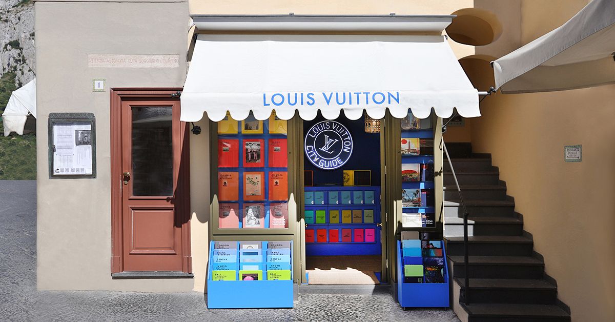 Louis Vuitton's pop-up bookstands in Shanghai make a splash on