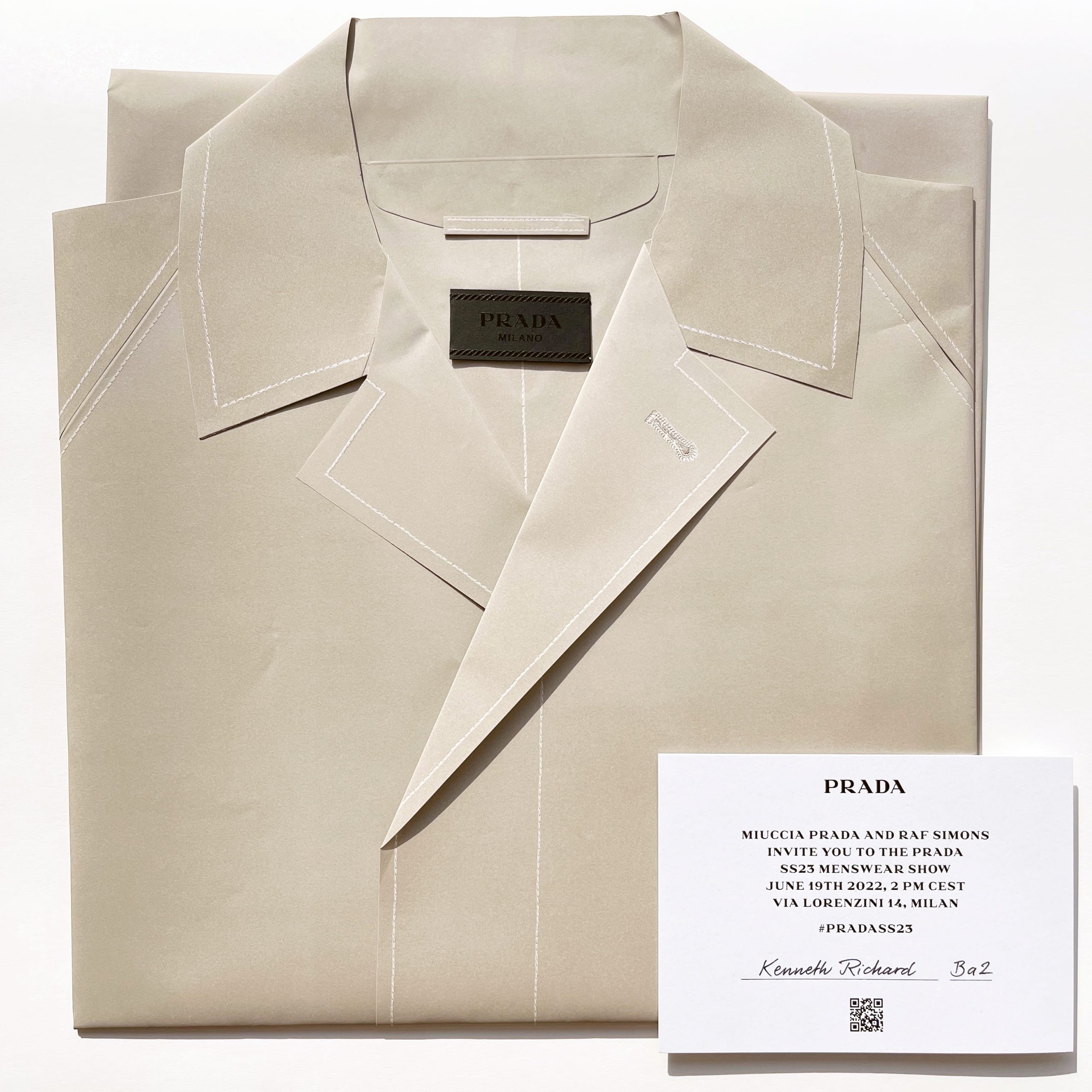 Paris Mens Fashion Week Invitations