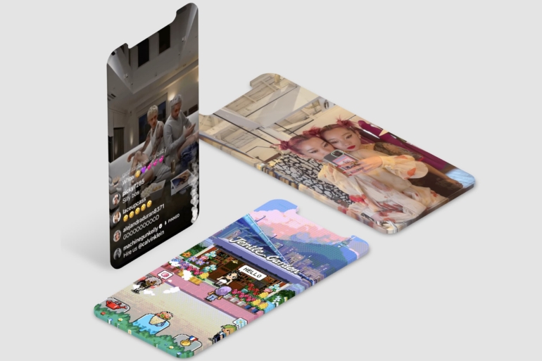 experiential marketing goes digital article header with social media images on smart phone mock-ups