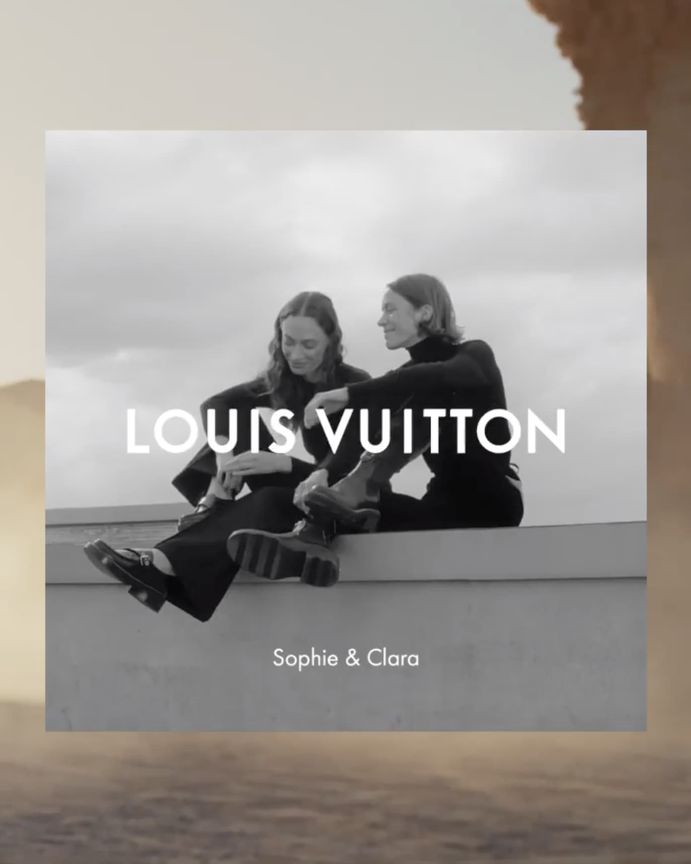 Louis Vuitton advertising campaign poster.