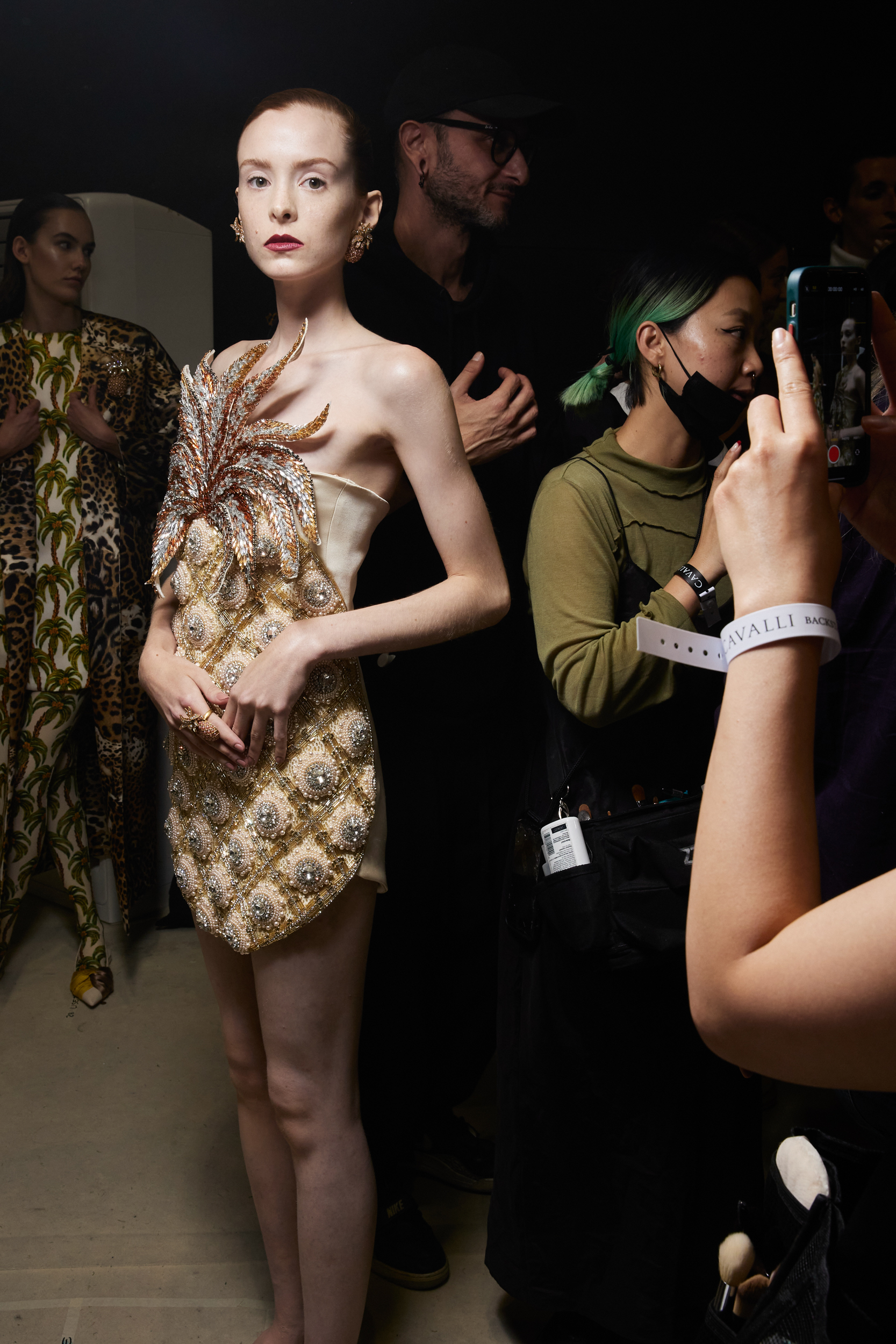 Roberto Cavalli  Spring 2023 Fashion Show Backstage