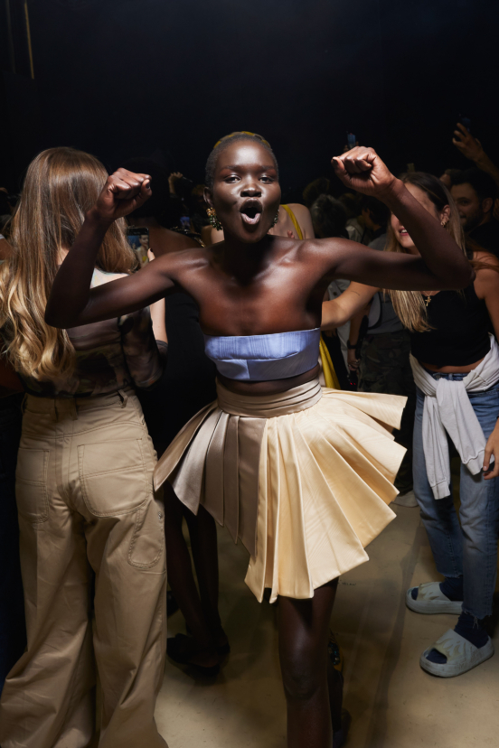 Roberto Cavalli  Spring 2023 Fashion Show Backstage