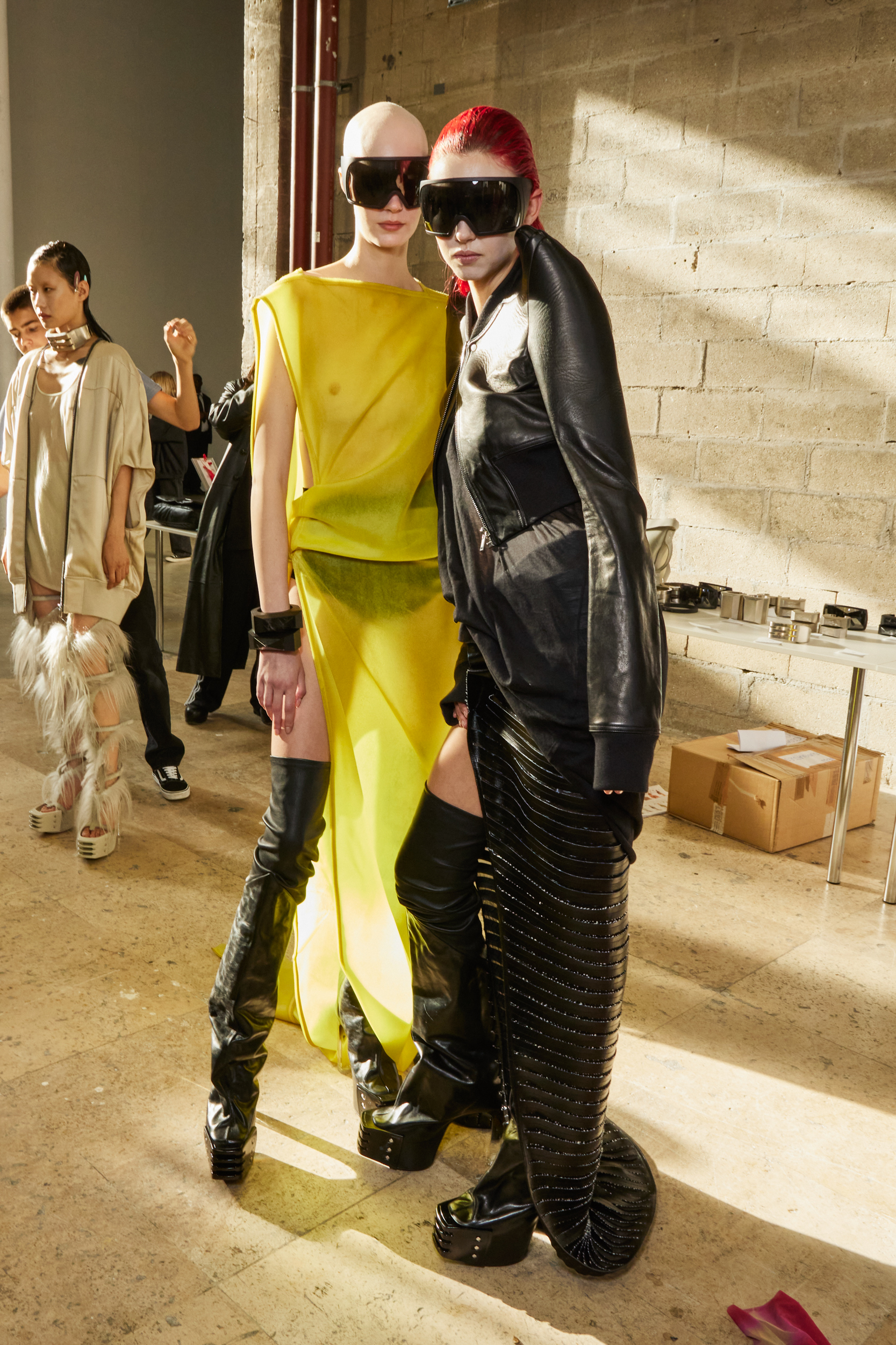 Rick Owens Spring 2023 Fashion Show Backstage