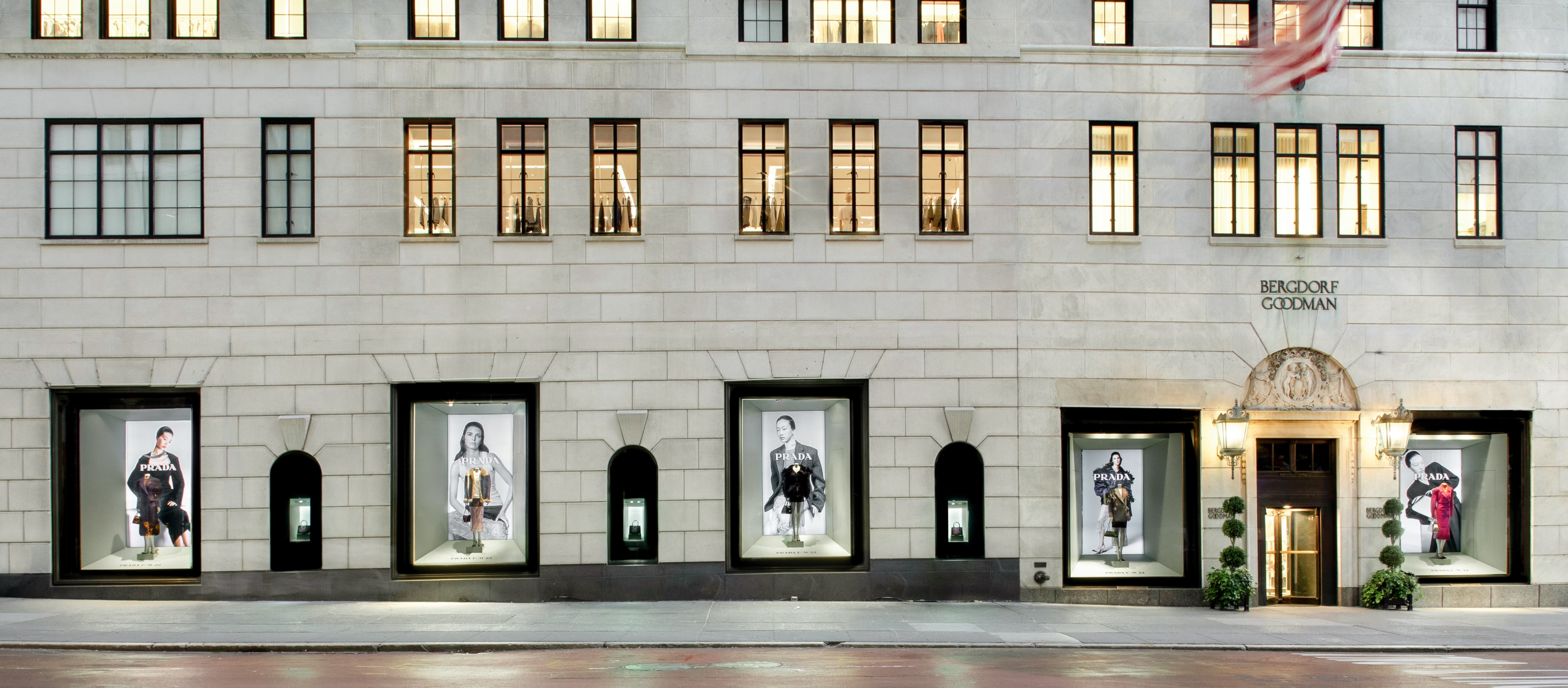 Prada Exclusive Shop Windows at Bergdorf Goodman