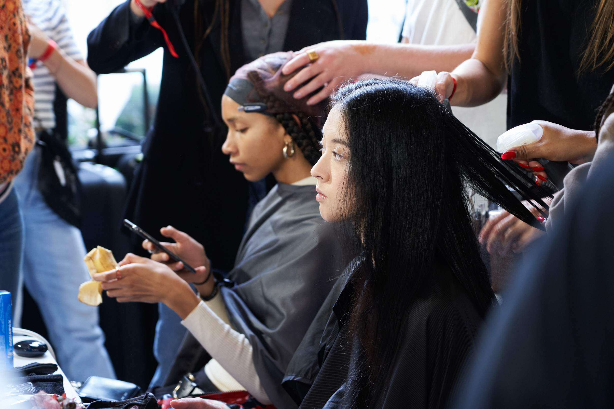 Akris Spring 2023 Fashion Show Backstage