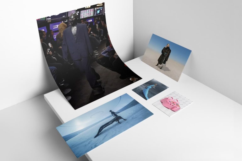 Balenciaga's Dysfuntional Decadance news article header with ad campaign images