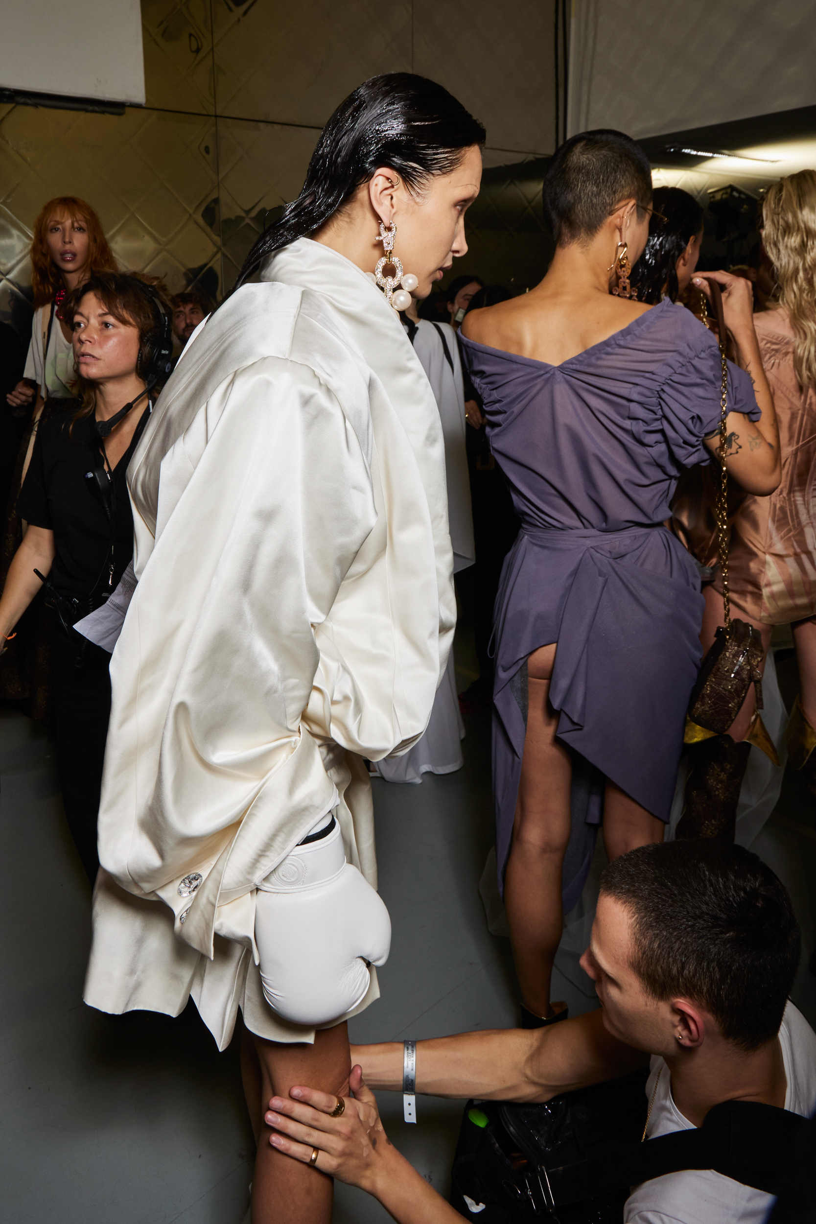 Andreas Kronthaler For Vivienne Westwood Spring 2023 Fashion Show Backstage