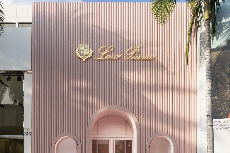 Loro Piana Cocooning Collection pop-up store in Beverly Hills