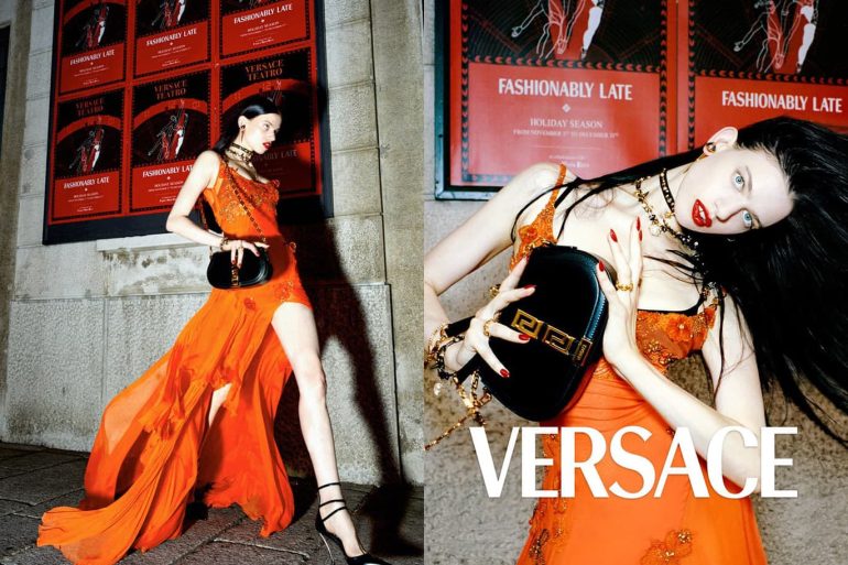 Versace holiday 2022 ad campaign photos