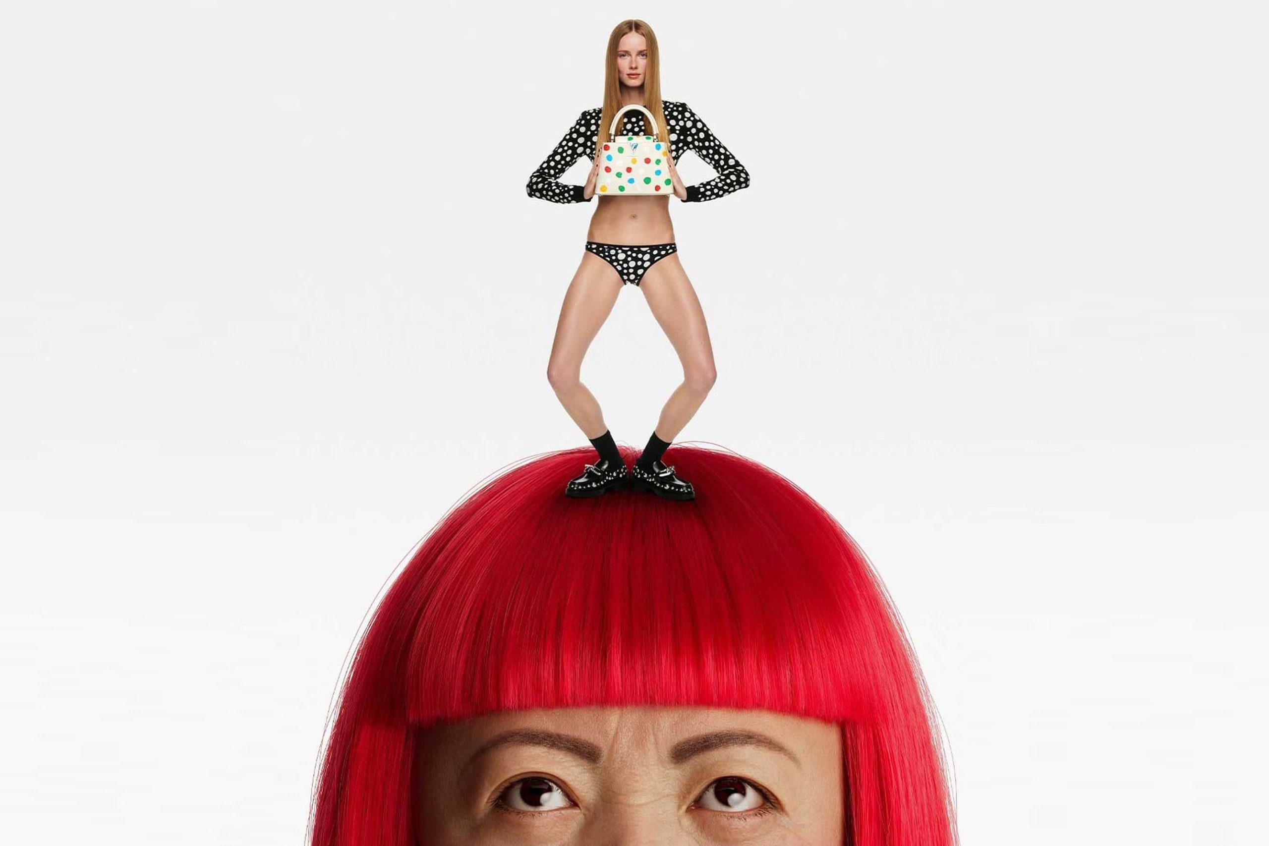 Louis Vuitton x Yayoi Kusama Capsule Collection part 2 2023 ad campaign photo