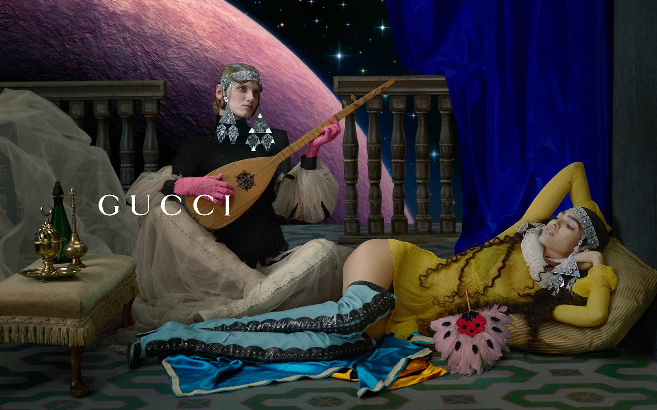 Gucci Cosmogonie Resort 2023 ad campaign photo by Mert & Marcus