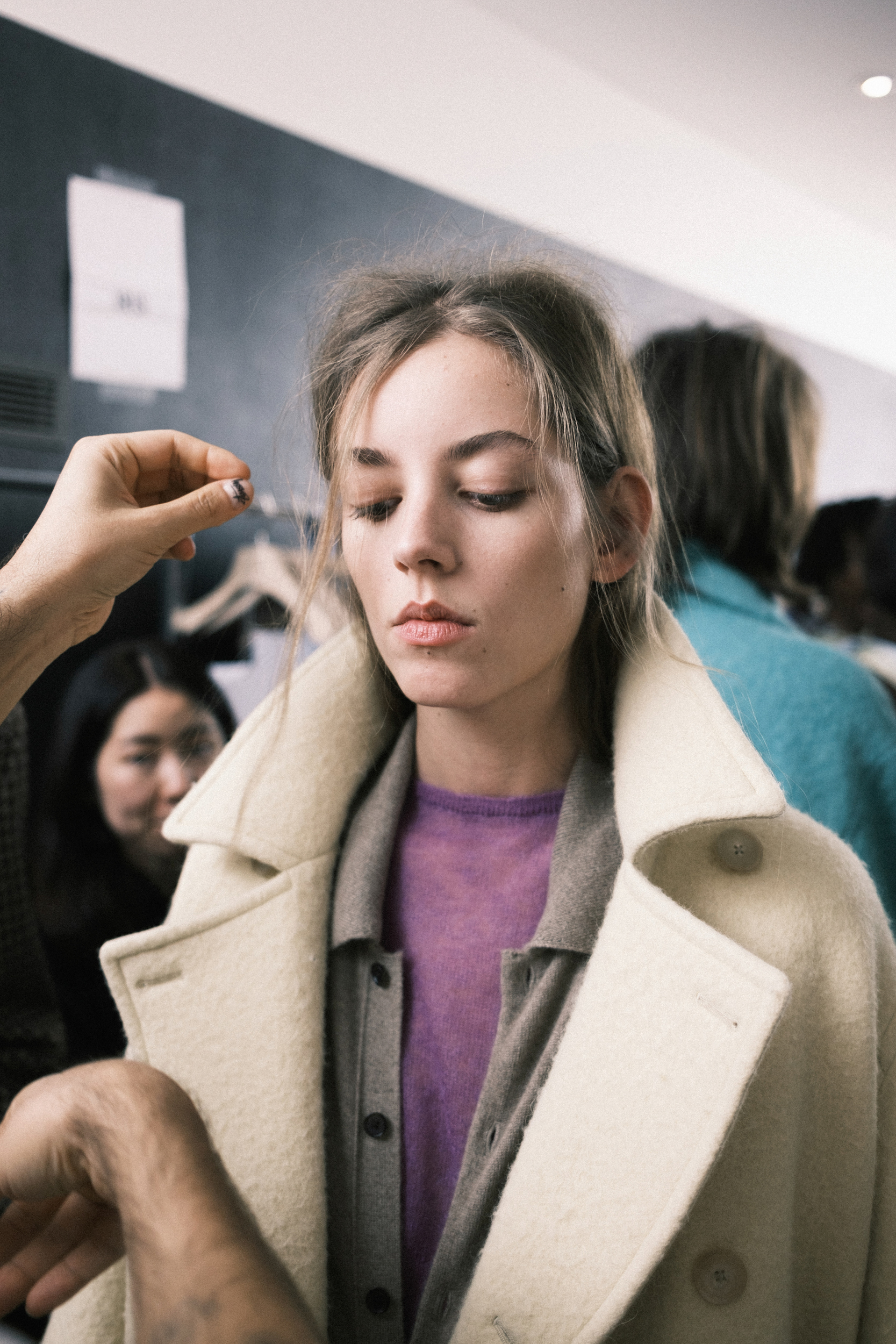 Auralee  Fall 2023 Men’s Fashion Show Backstage