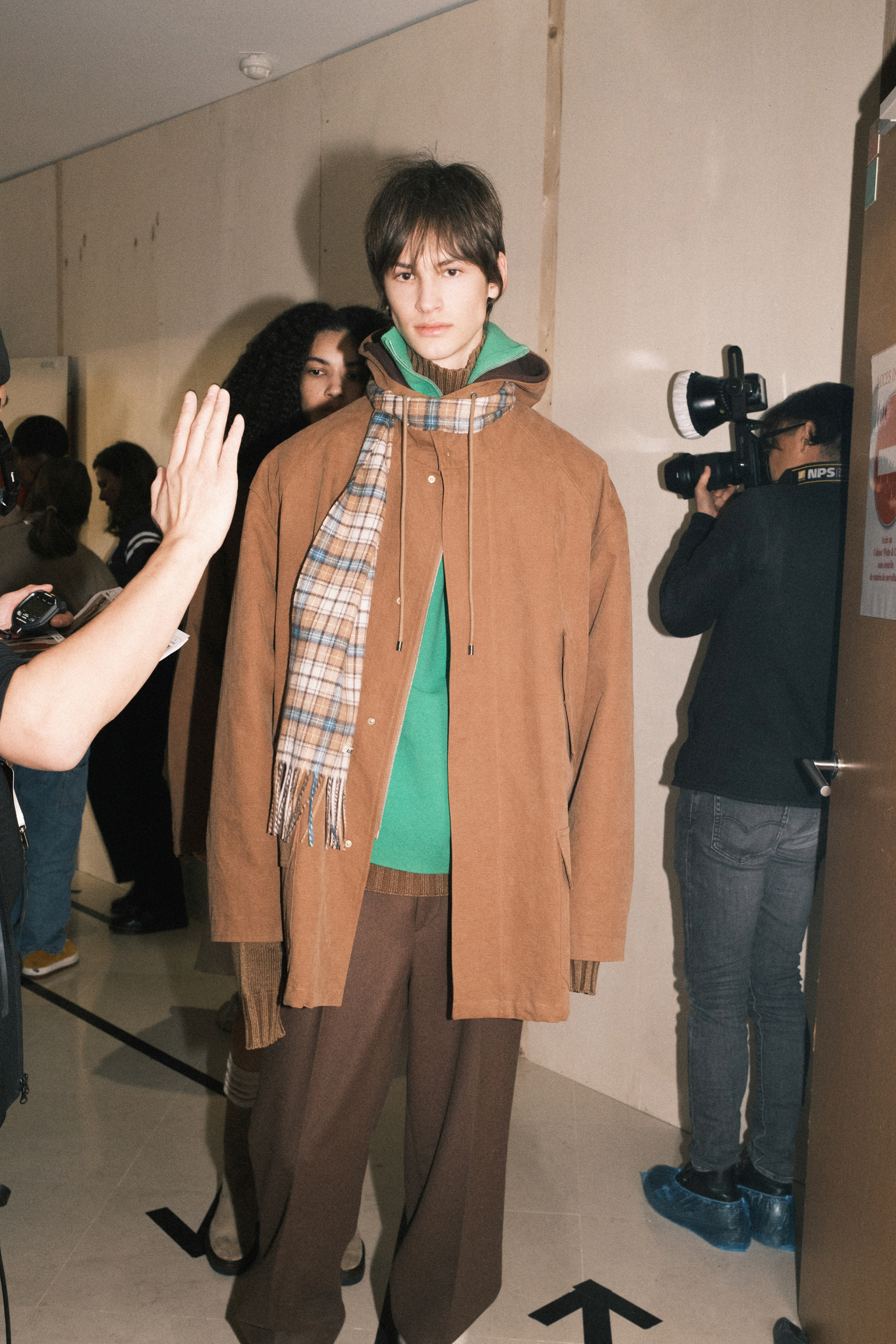 Auralee  Fall 2023 Men’s Fashion Show Backstage