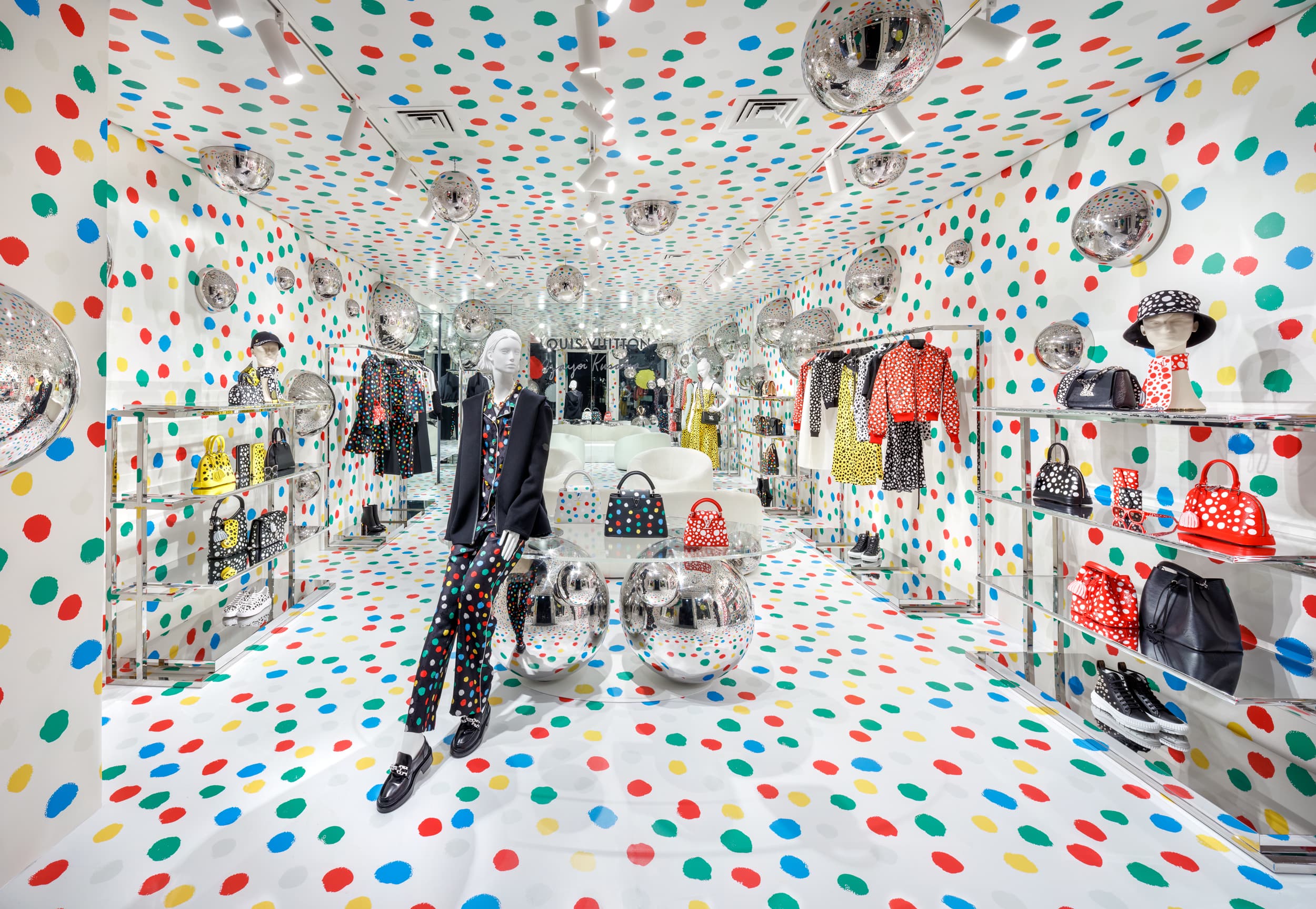 Harrods is painted in dots in latest Louis Vuitton x Kusama collaboration