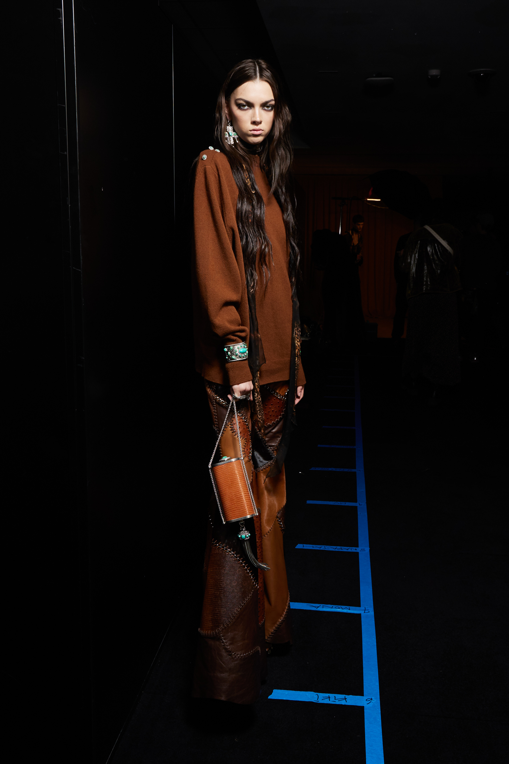 Roberto Cavalli Fall 2023 Fashion Show Backstage